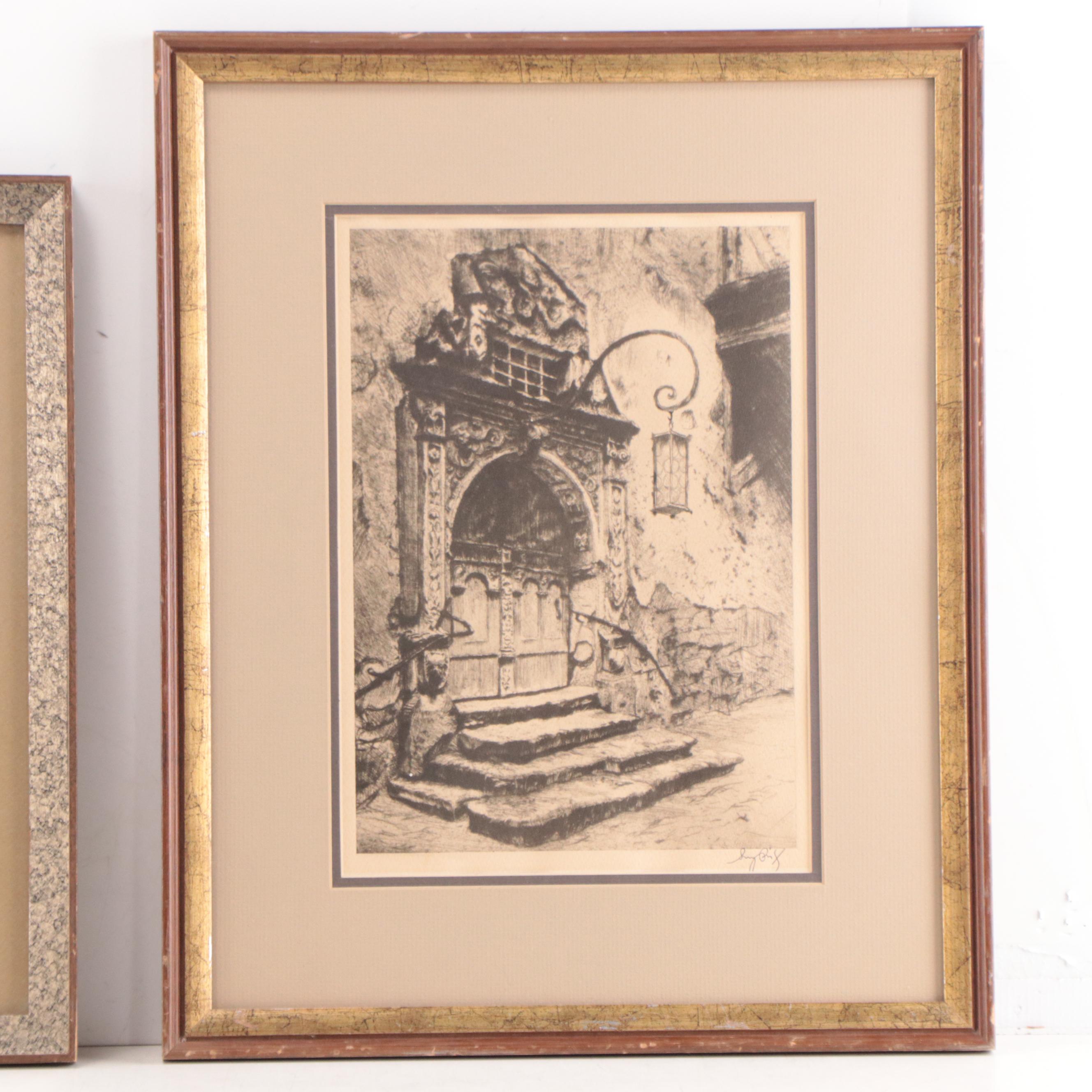 Photomechanical Prints After Jacob van Ruisdael and Guy Riss