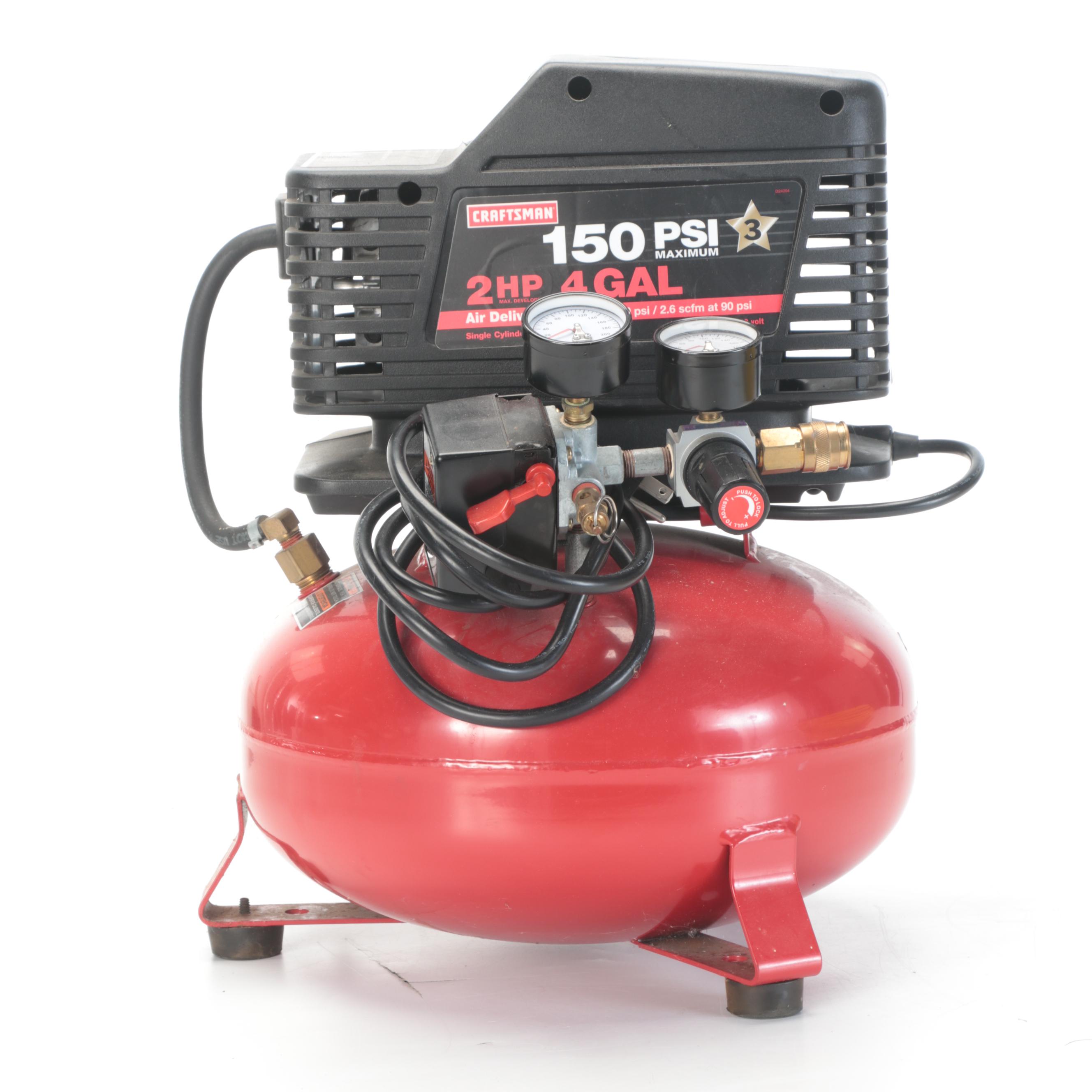 Craftsman 4 Gallon Electric Pancake Air Compressor With Hose