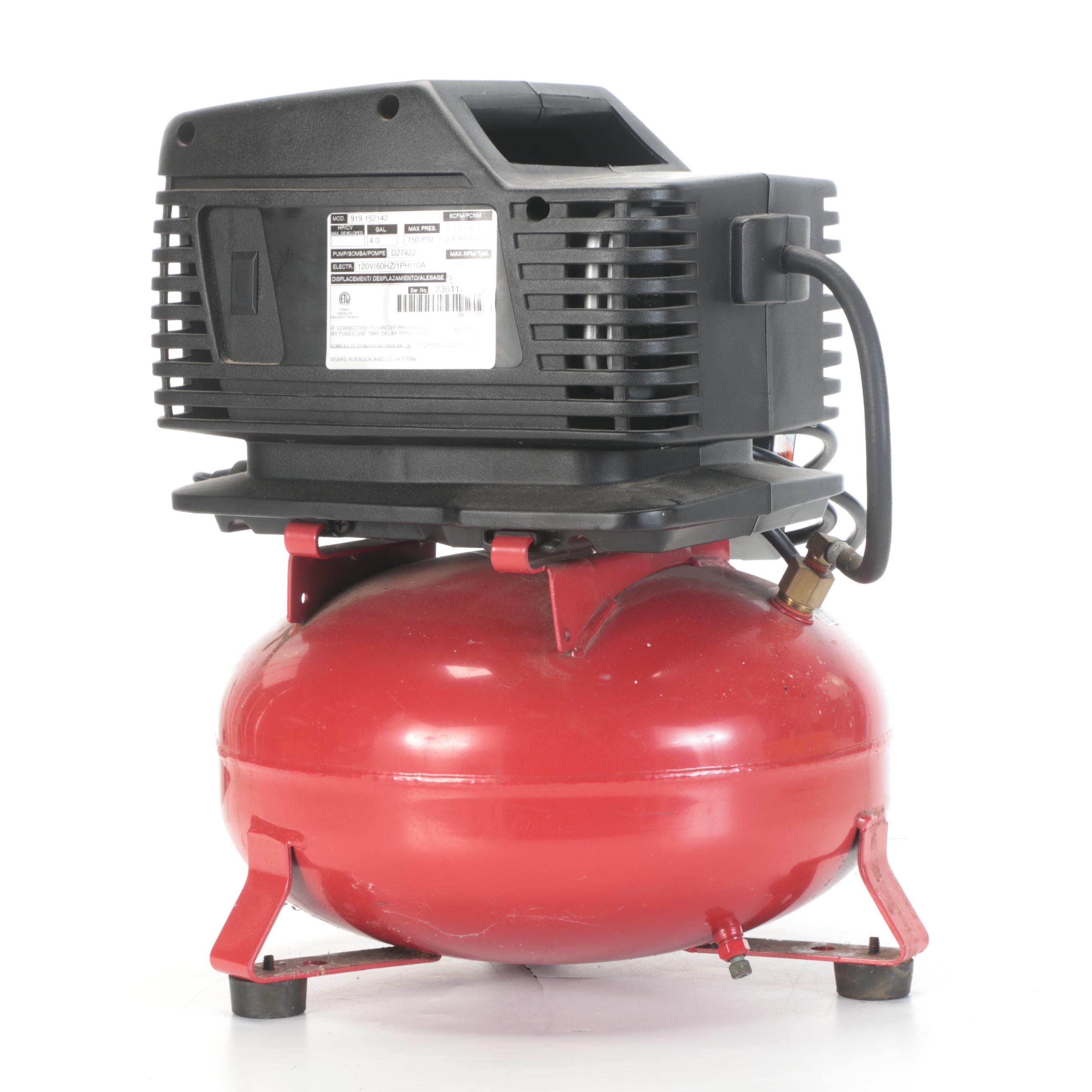 Craftsman 4 Gallon Electric Pancake Air Compressor With Hose