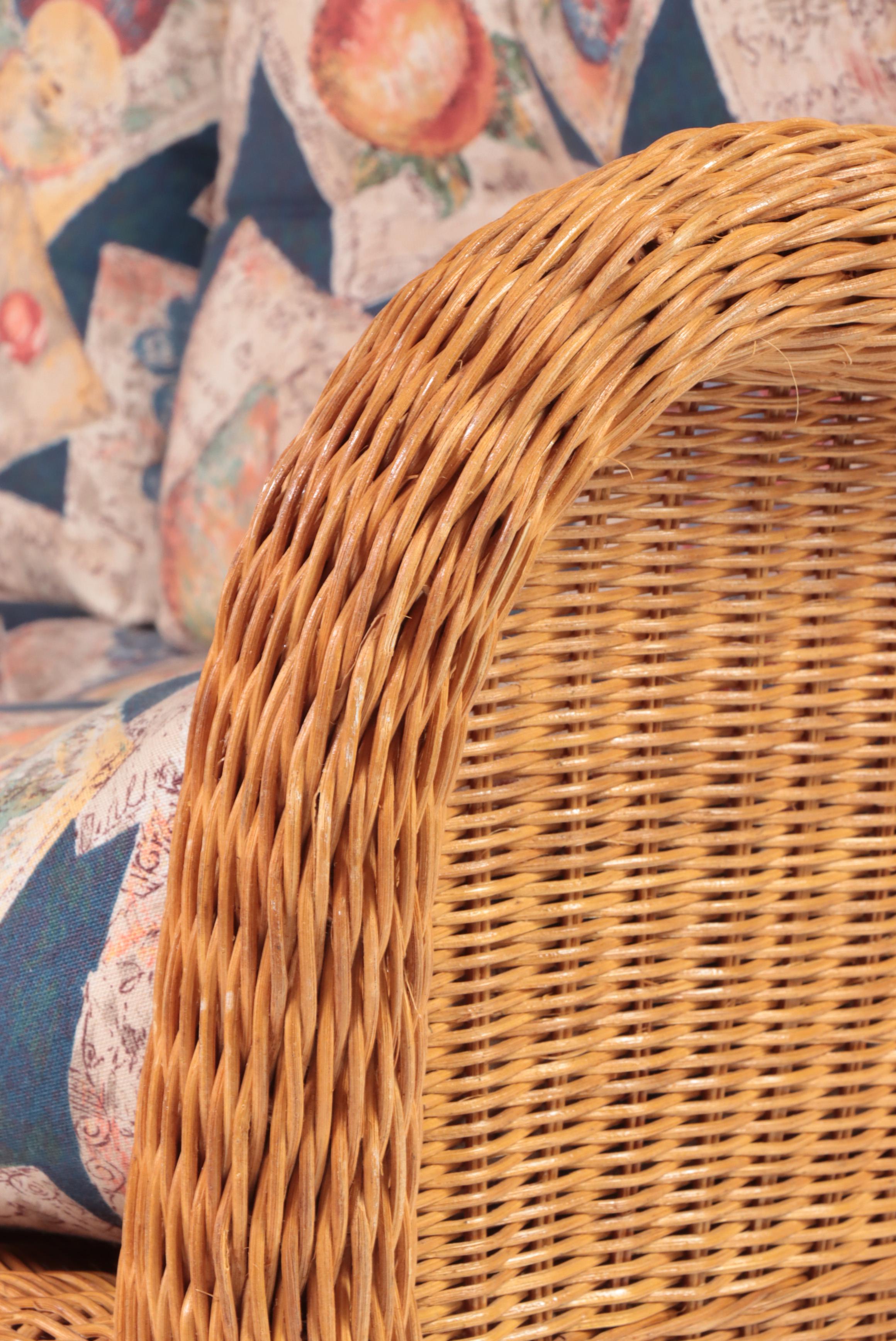 Rattan and Wicker Patio Loveseat