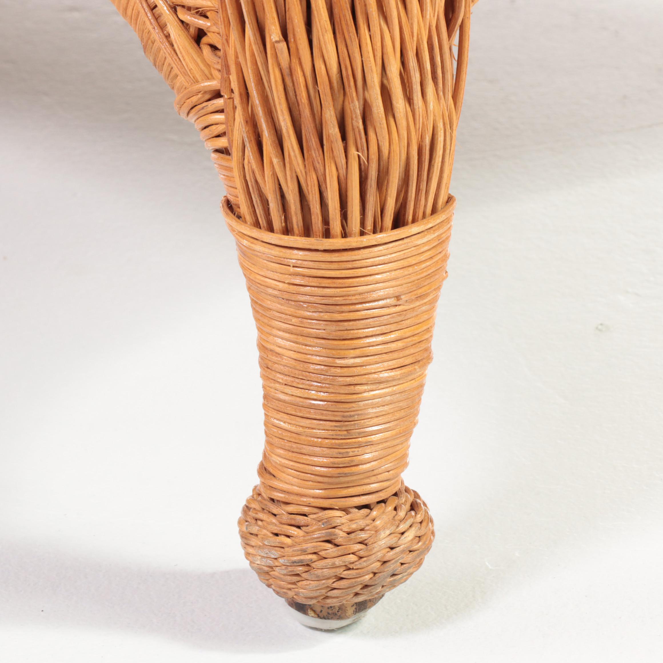 Rattan and Wicker Patio Loveseat