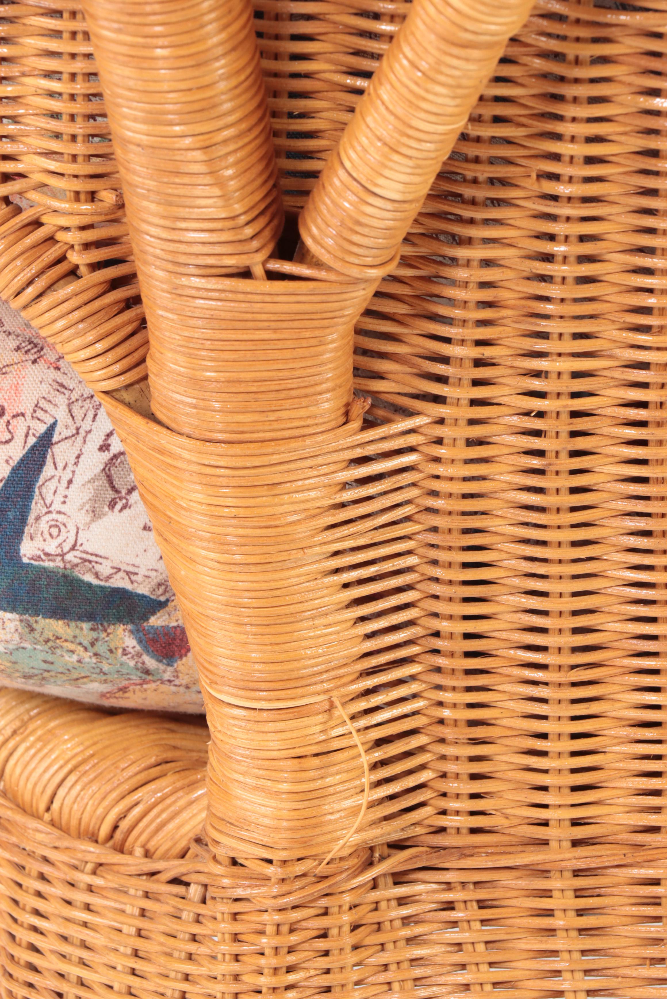 Rattan and Wicker Patio Loveseat