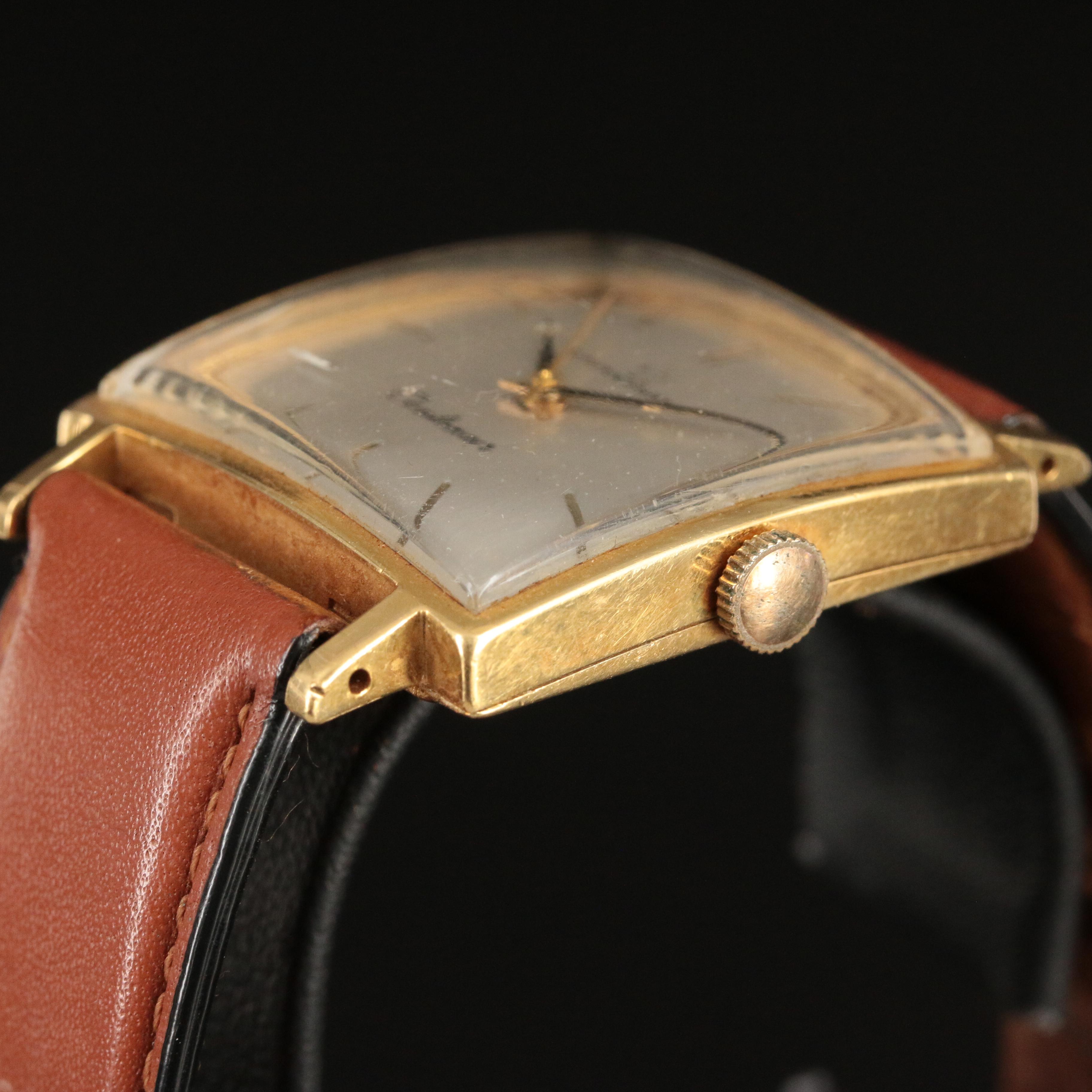 Vintage 18K Eterna Eternamatic Centenair Date Watch