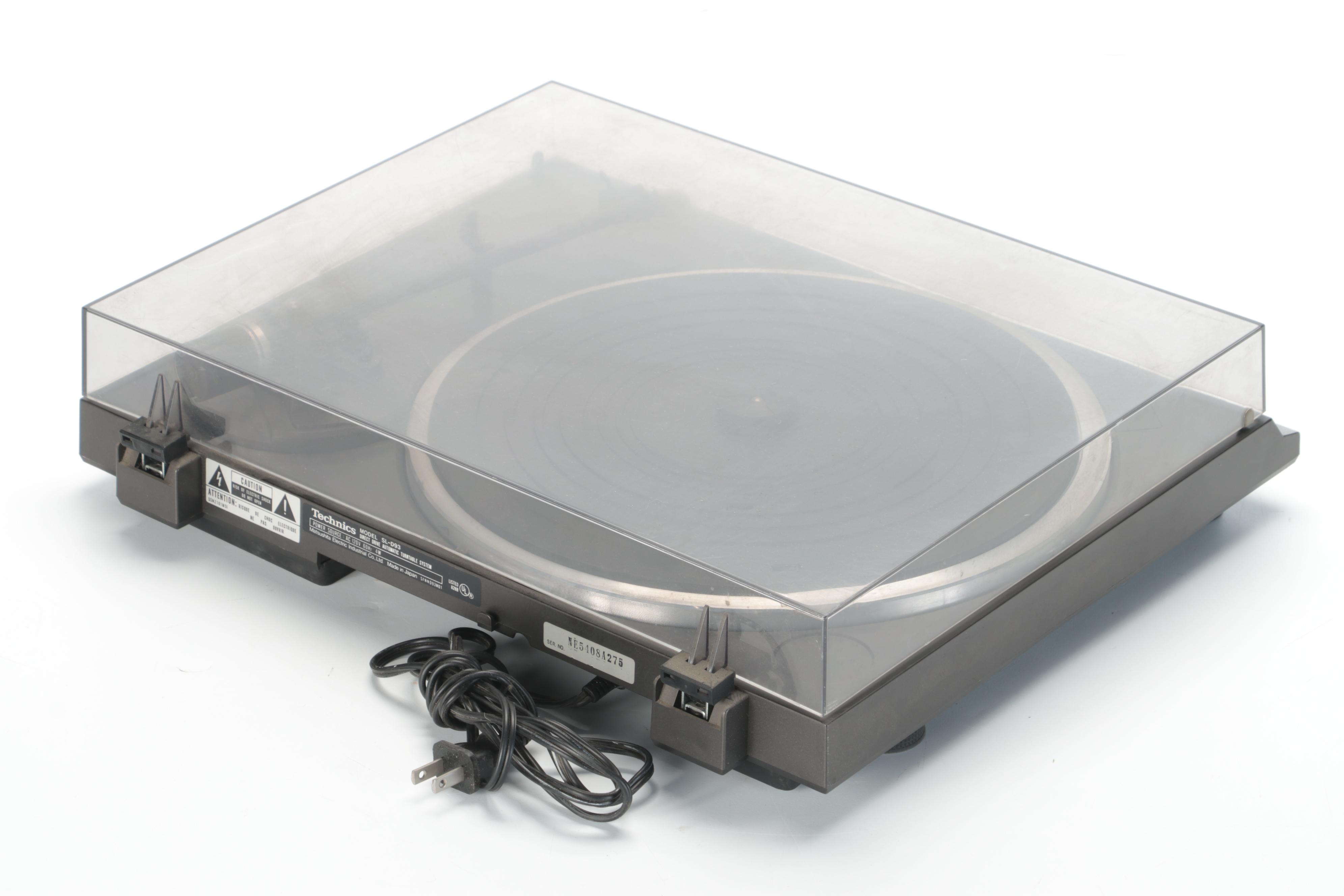 Technics SL-D93 Direct Drive Automatic Turntable with Yamaha CDC-565 CD Player