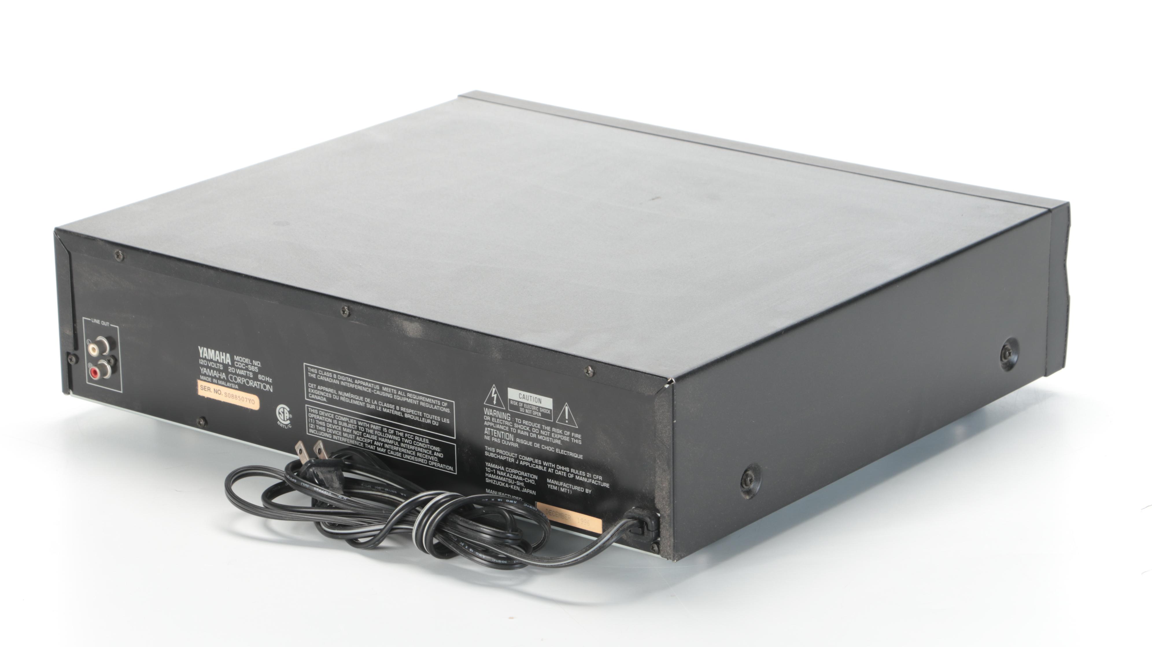 Technics SL-D93 Direct Drive Automatic Turntable with Yamaha CDC-565 CD Player