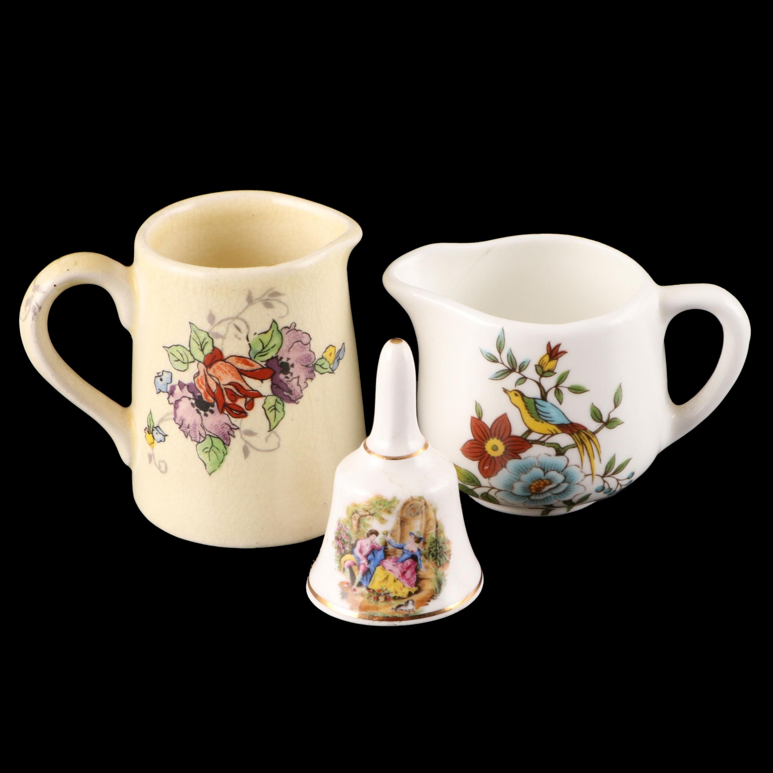 Bovey Pottery Ceramic Miniature Pitcher with More Miniatures