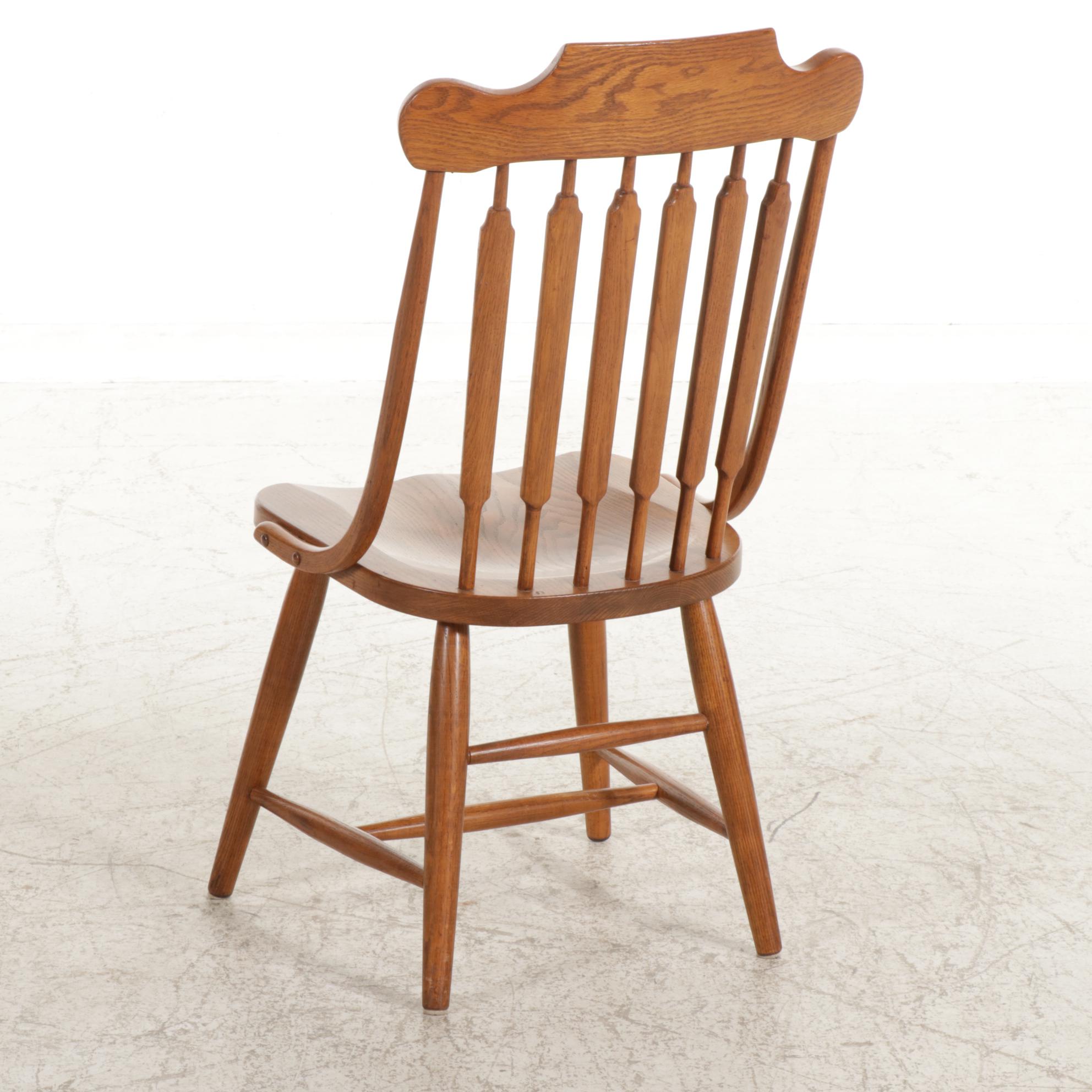 Richardson Brothers Victorian Style Oak Dining Table and Chairs