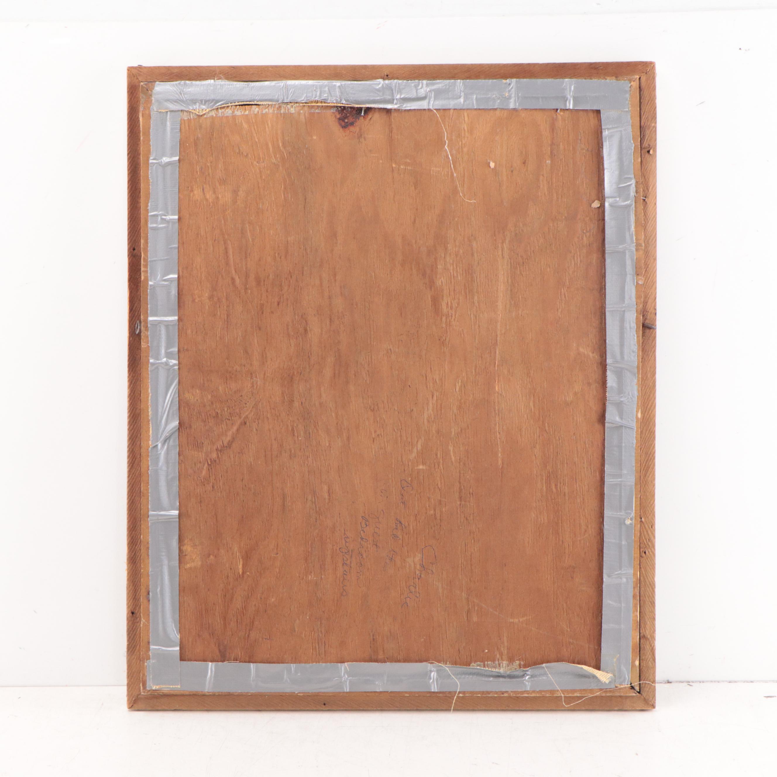 Crayon Portrait Photograph of Seated Boy, Circa 1900