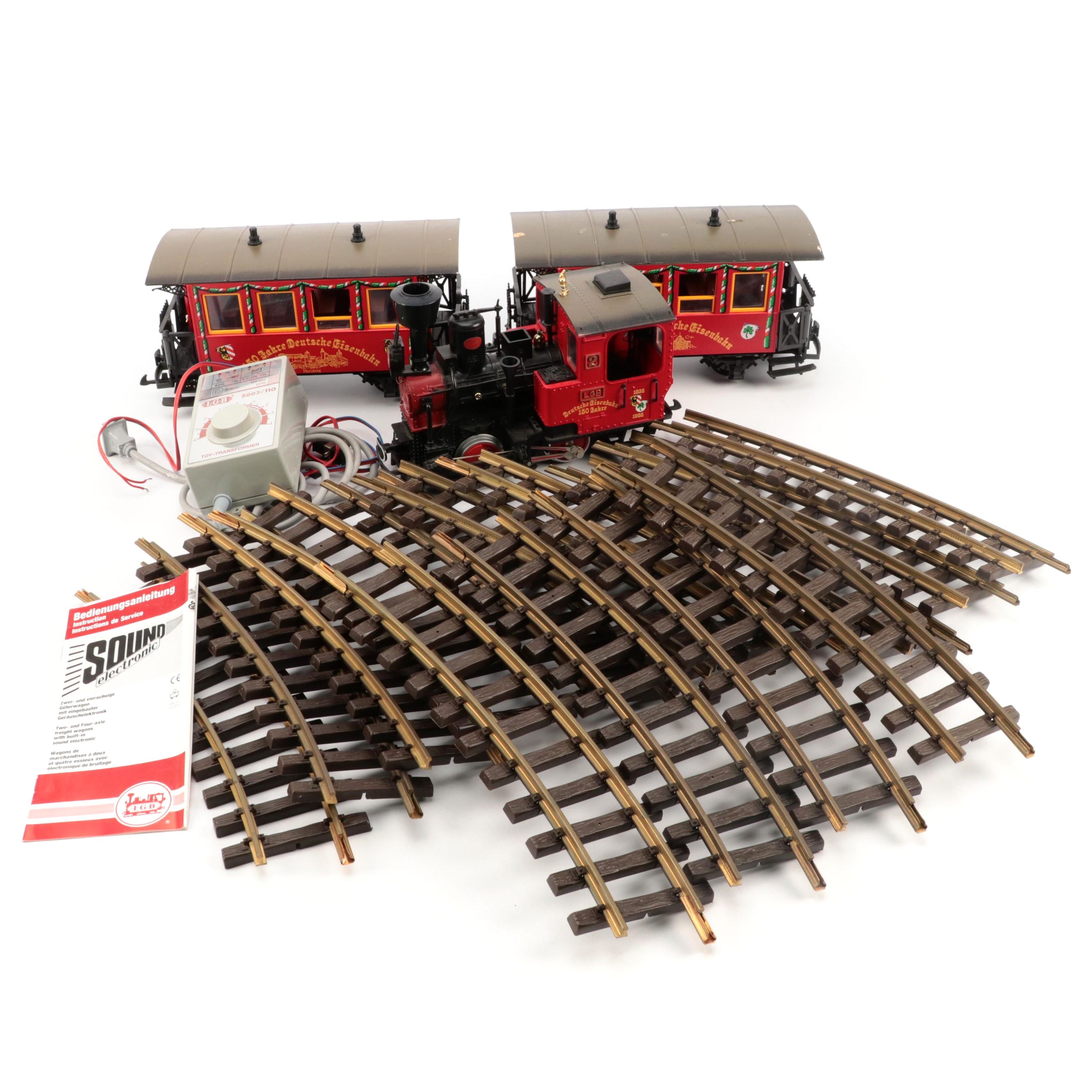 LBG Commemorative 150 Anniversary German Railway Train Set