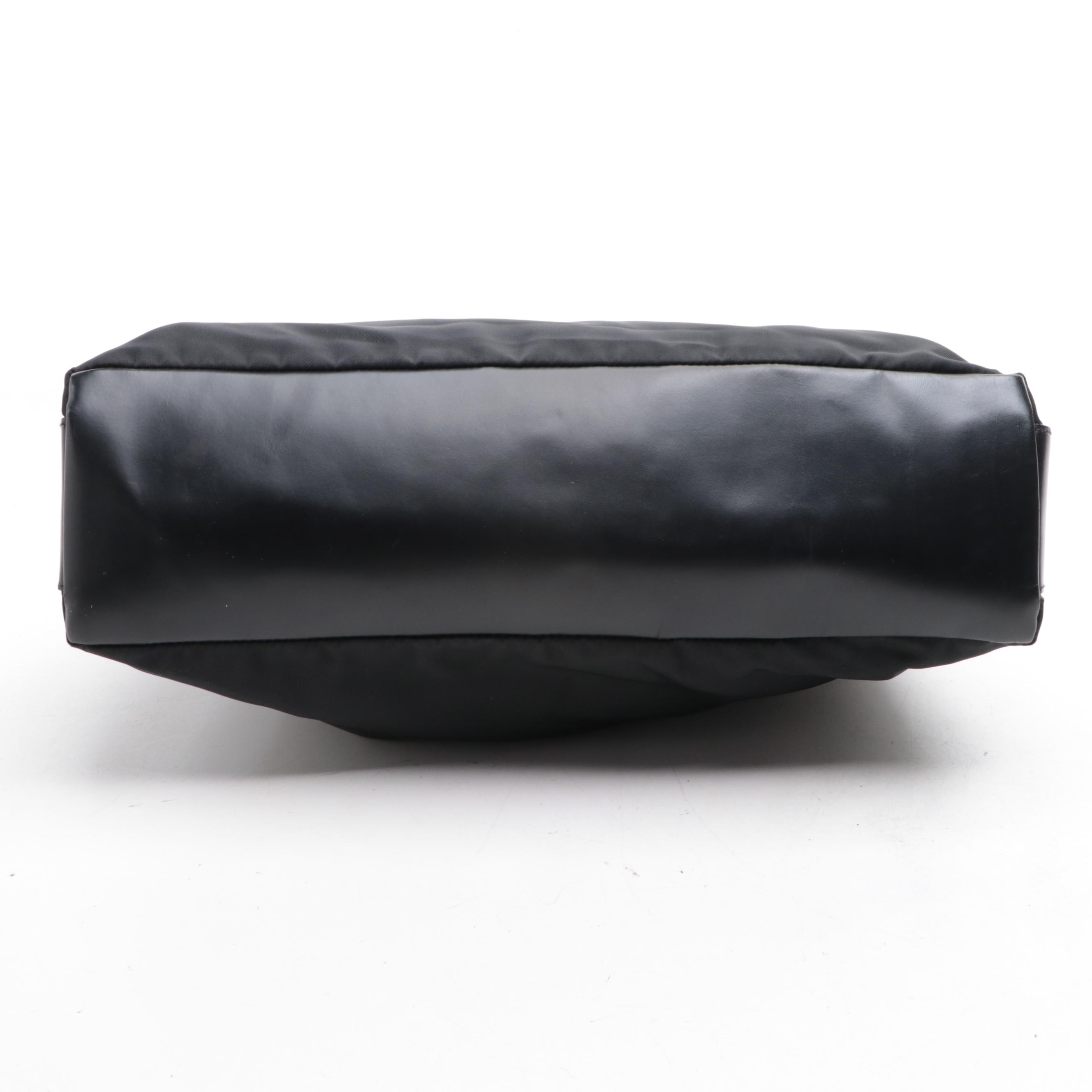 Prada Tessuto Nylon and Leather Shoulder Bag