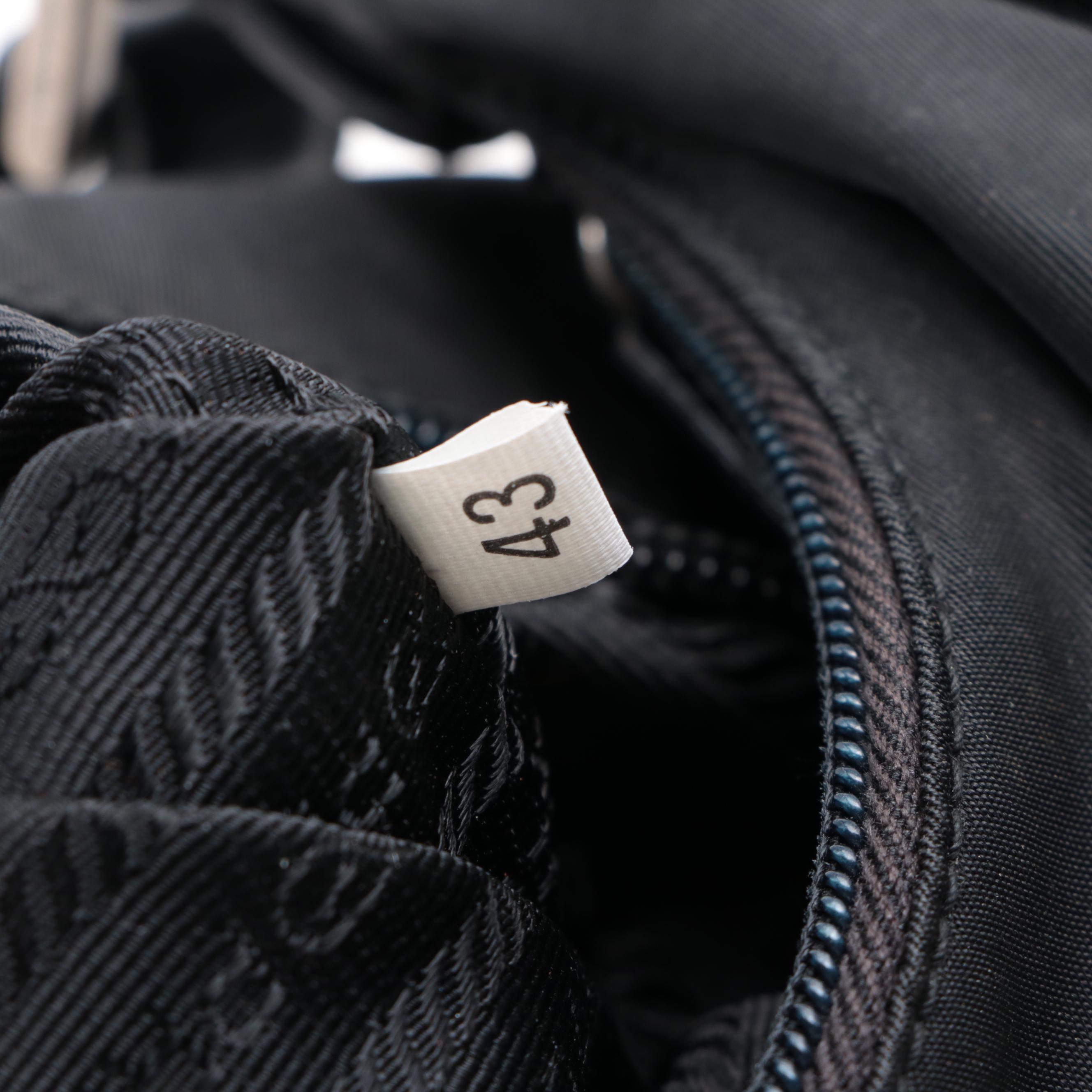 Prada Tessuto Nylon and Leather Shoulder Bag