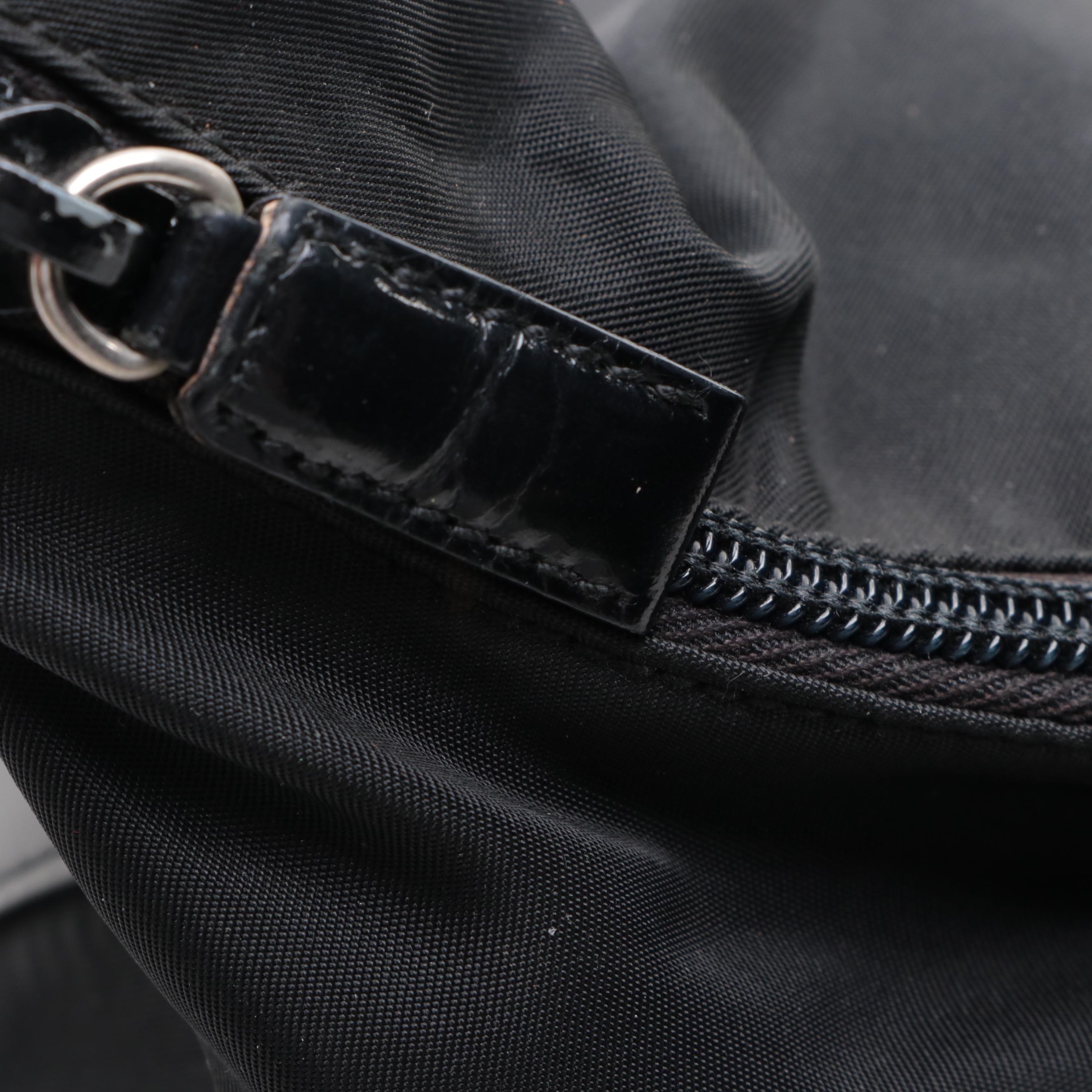 Prada Tessuto Nylon and Leather Shoulder Bag