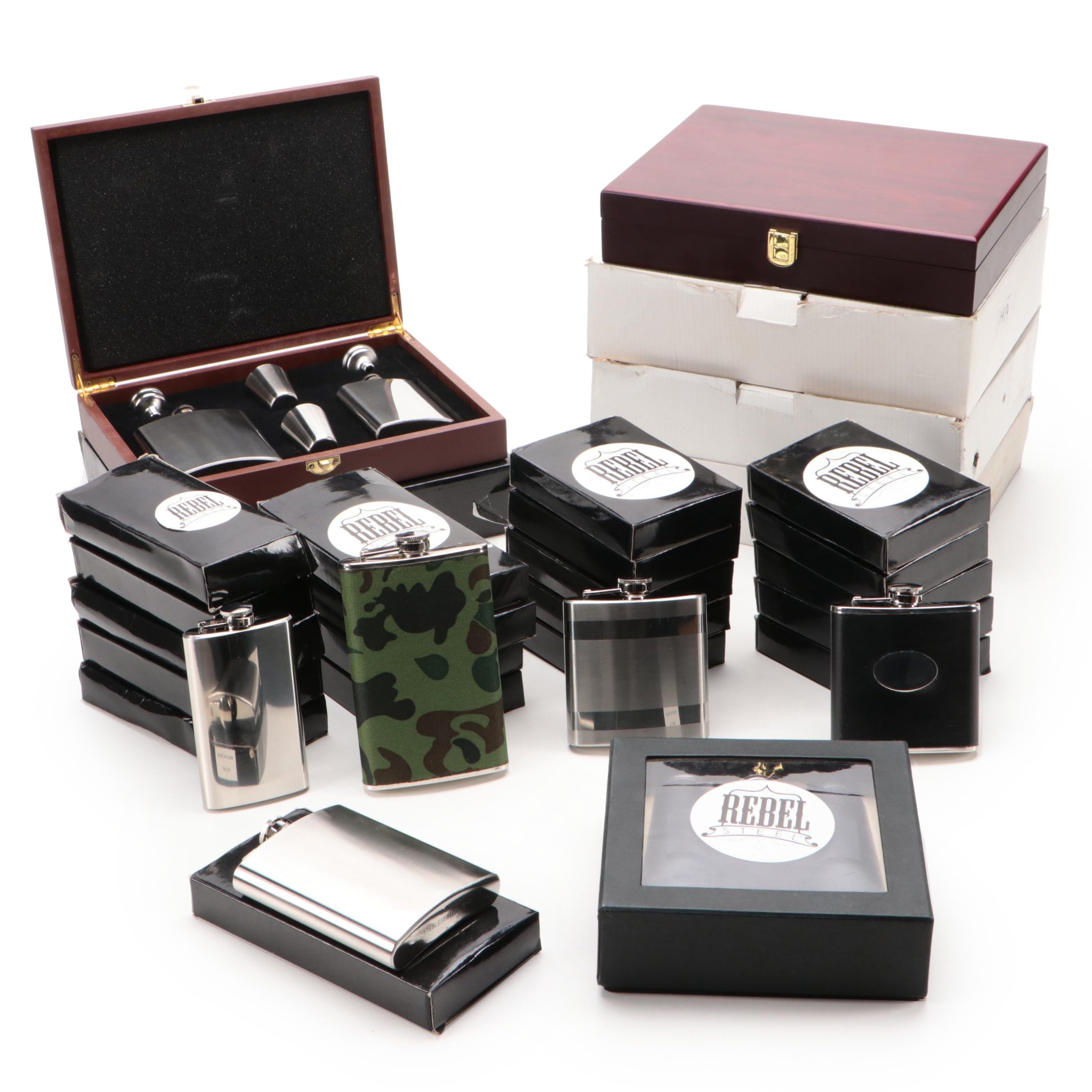 Rebel Steel Hip Flasks, Binocular Flask and More