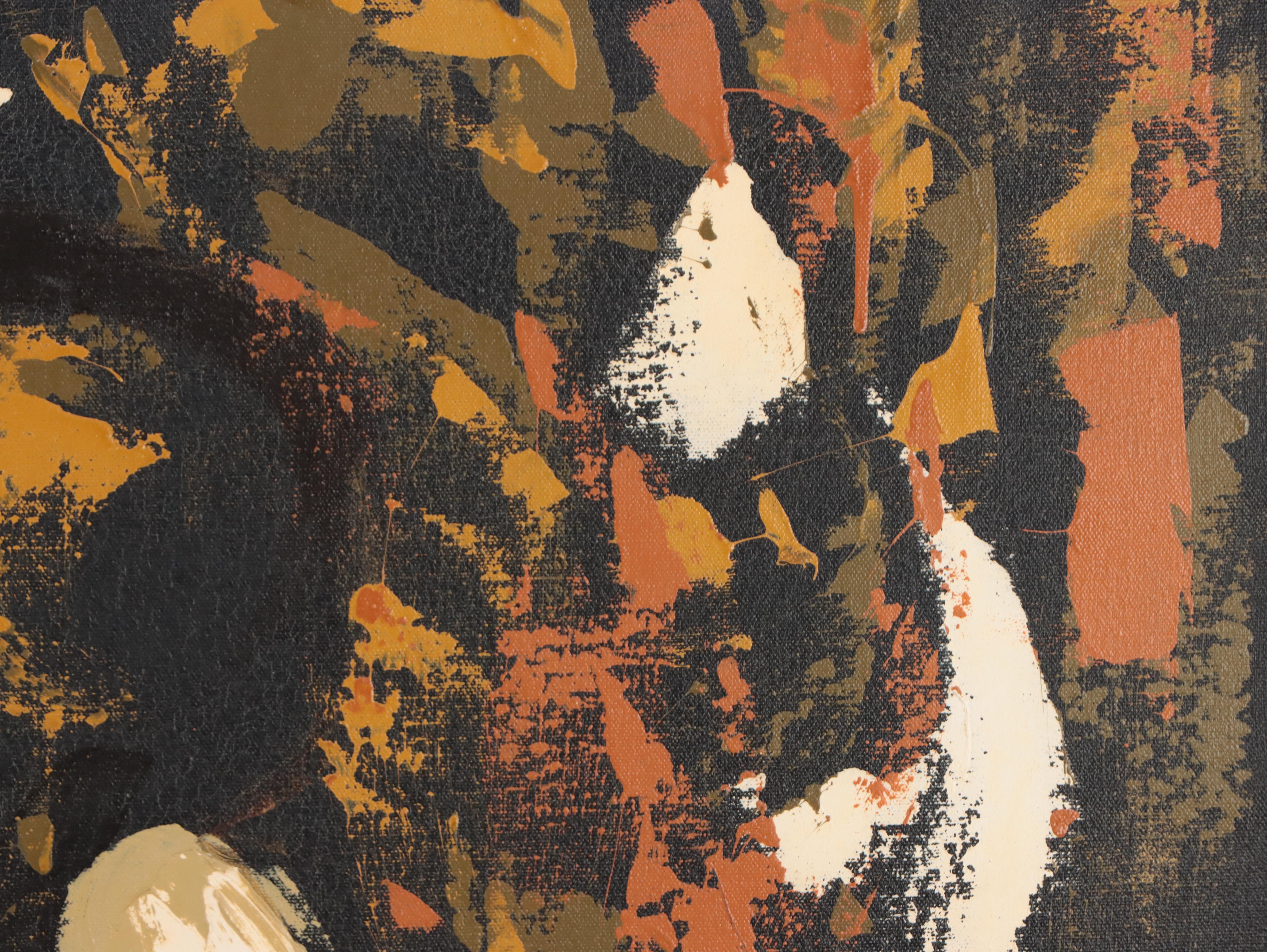 Etta Benjamin Cien Figurative Oil Painting of Reclining Nude, Circa 1960