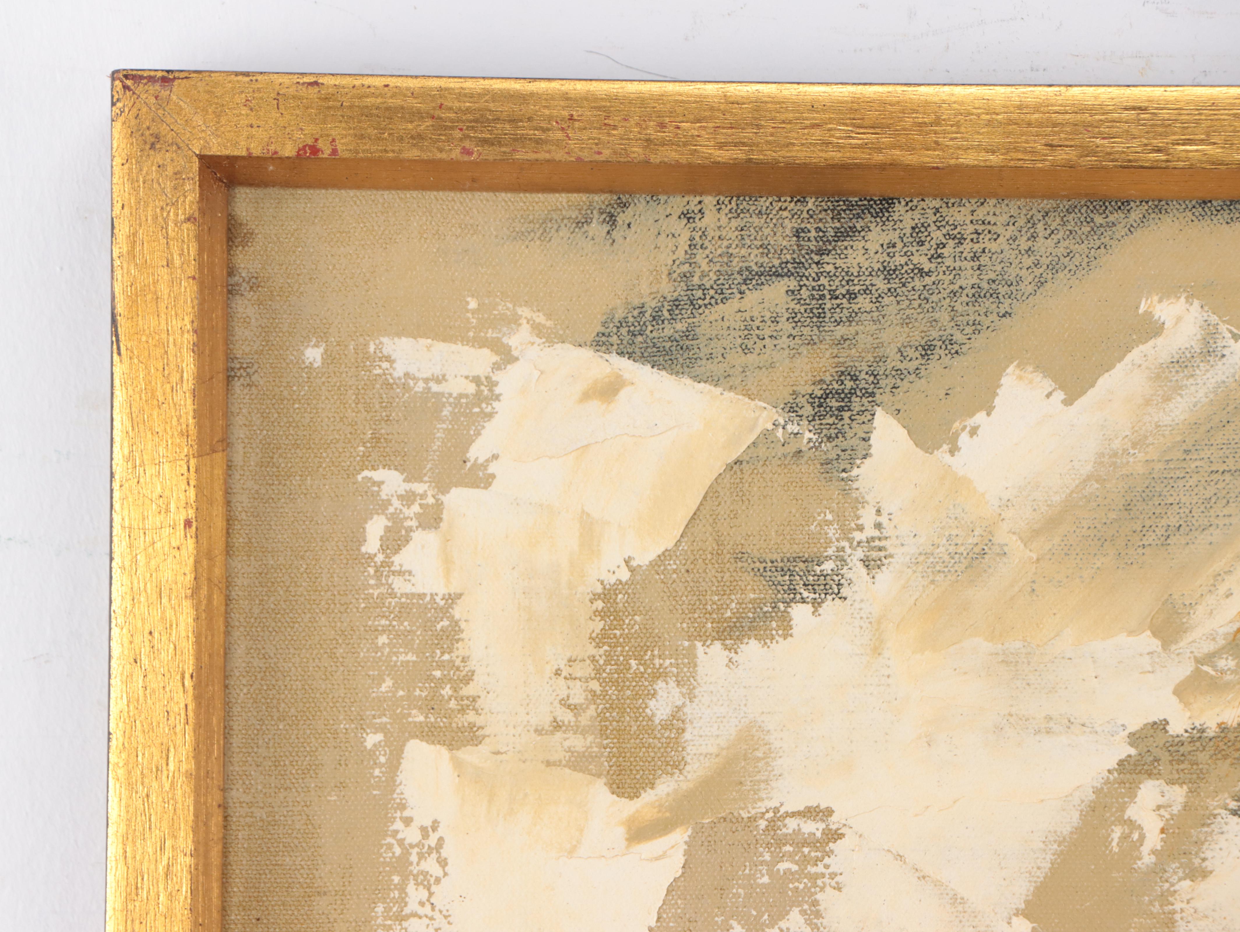 Etta Benjamin Cien Figurative Oil Painting of Reclining Nude, Circa 1960