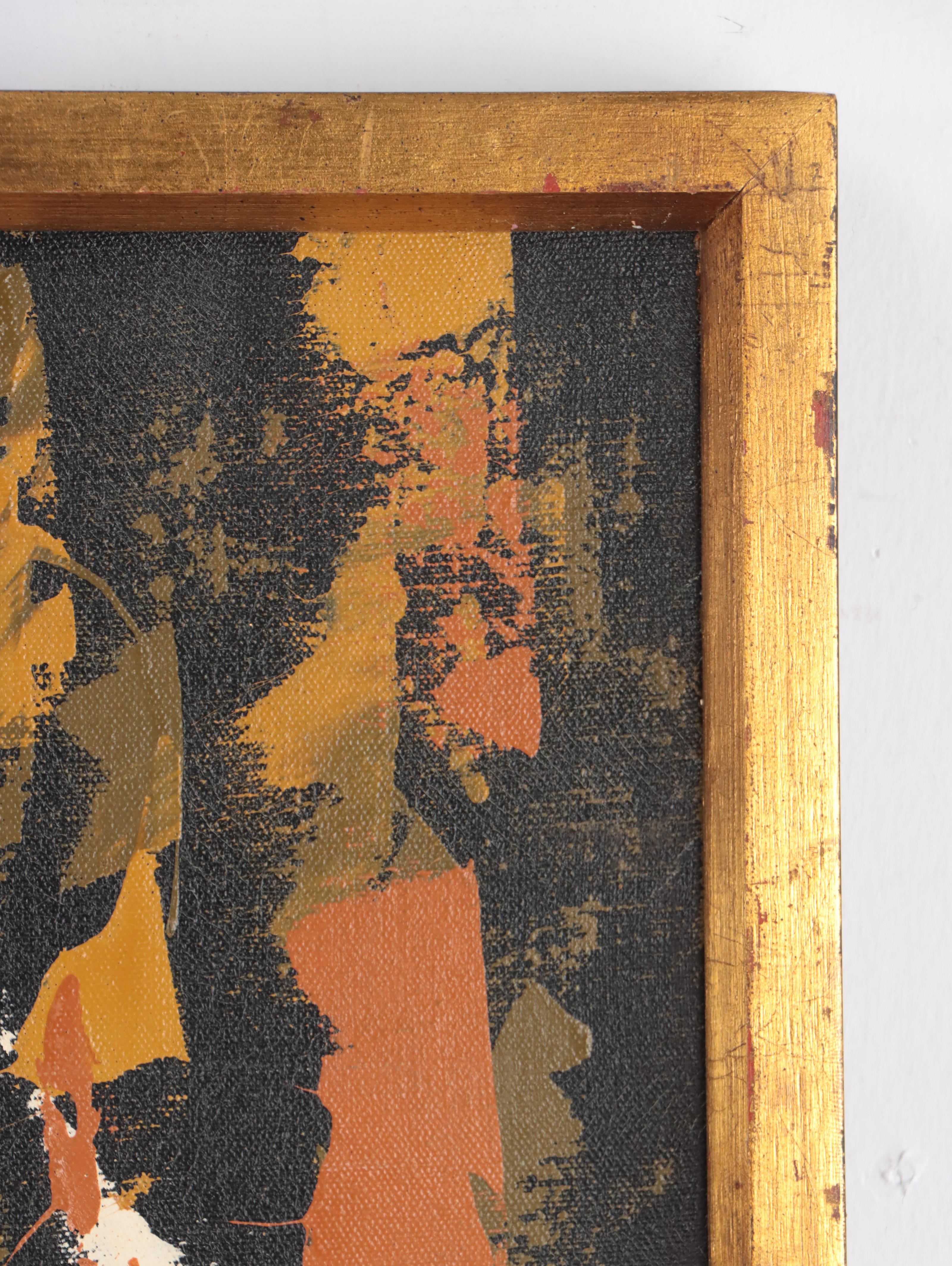 Etta Benjamin Cien Figurative Oil Painting of Reclining Nude, Circa 1960