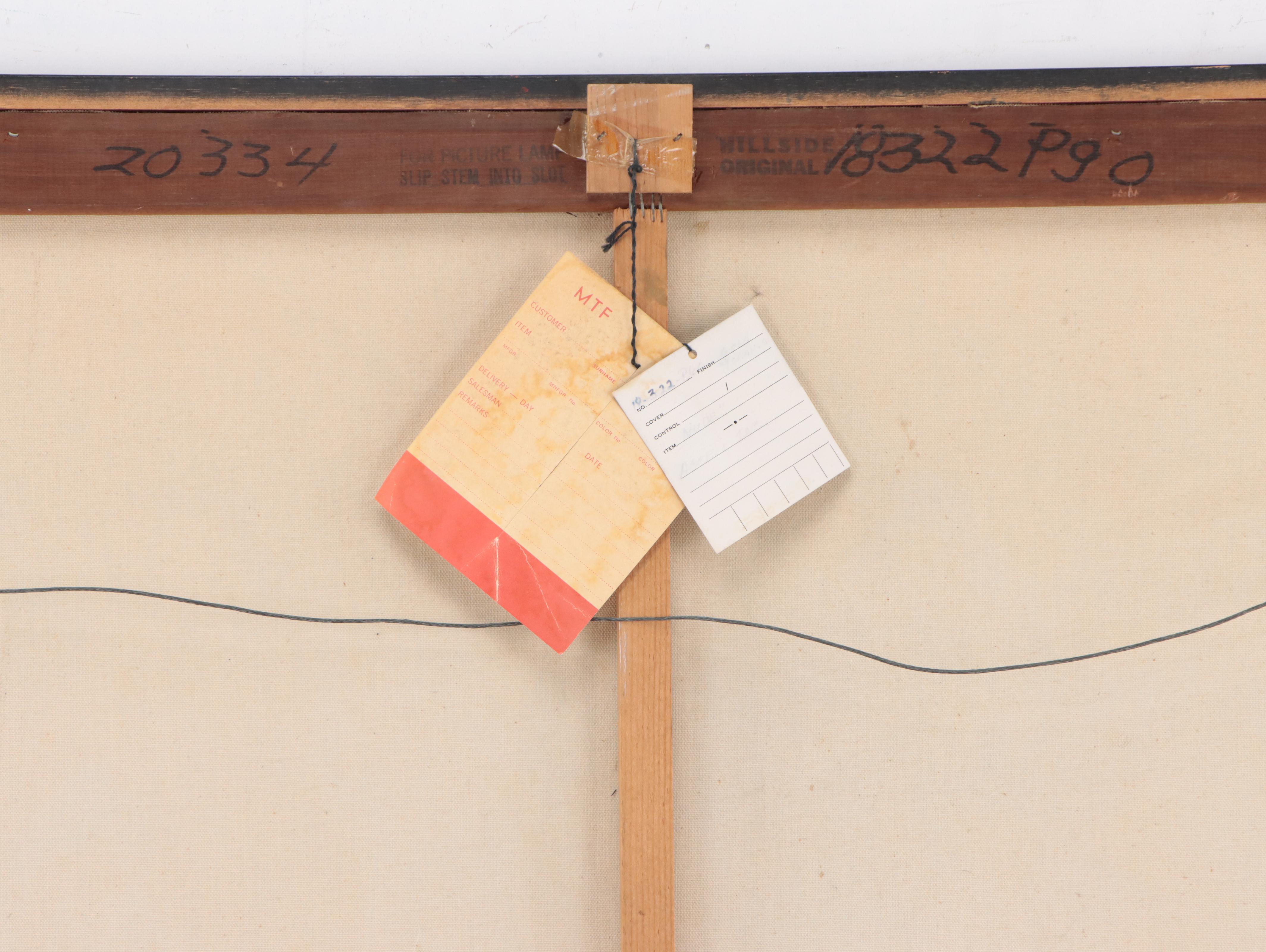 Etta Benjamin Cien Figurative Oil Painting of Reclining Nude, Circa 1960