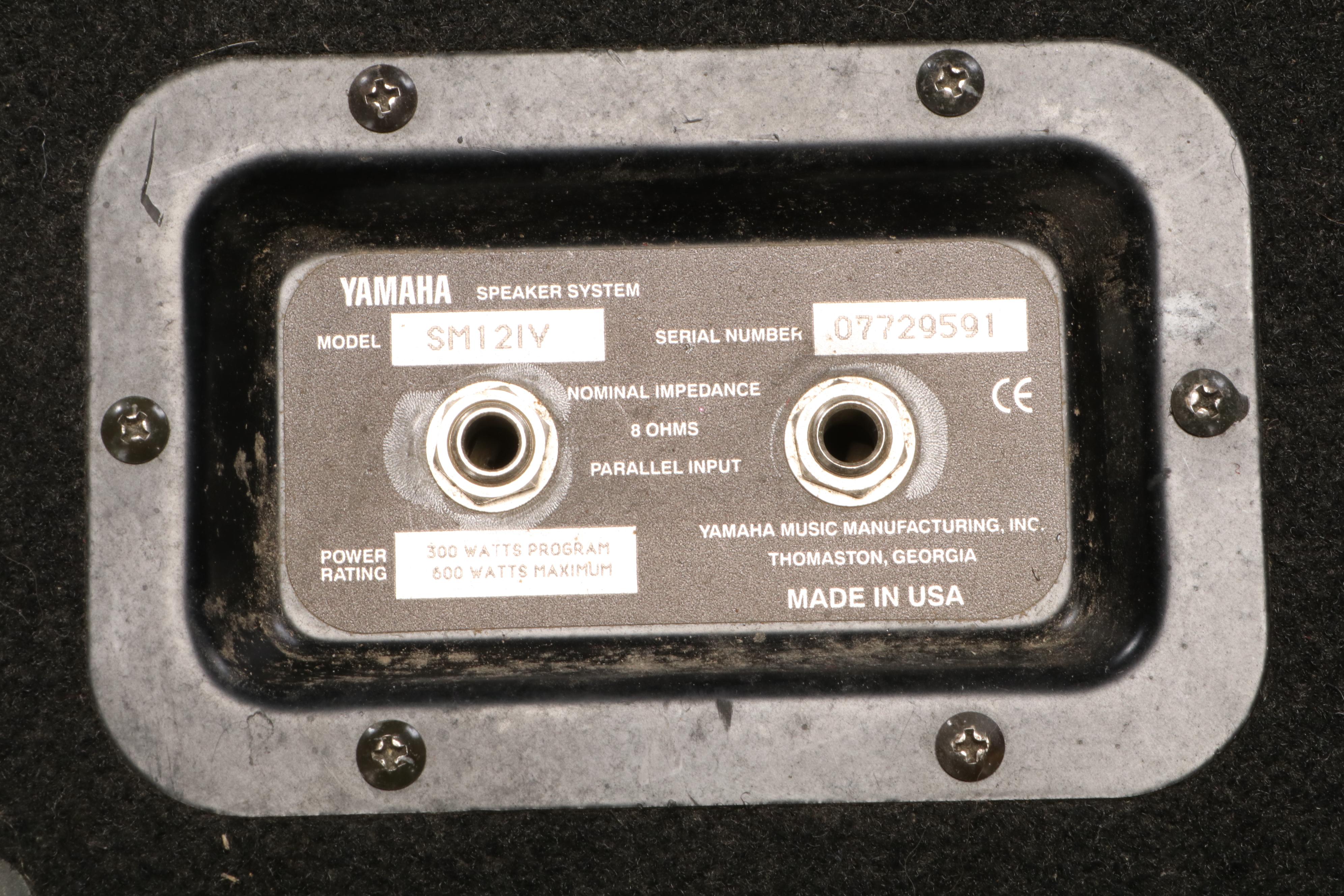 Yamaha SM12IV Speaker System Speakers with Cables