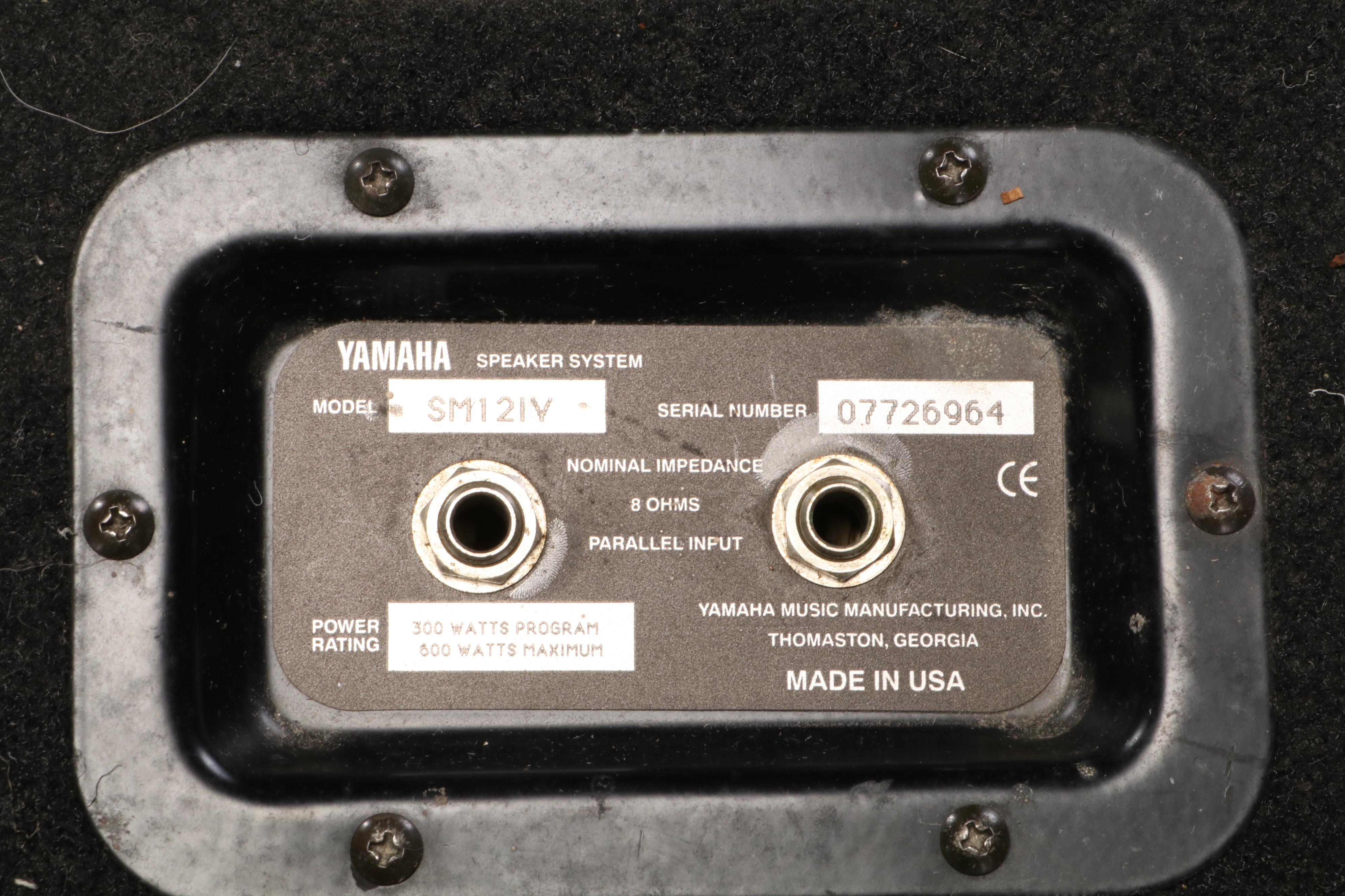 Yamaha SM12IV Speaker System Speakers with Cables