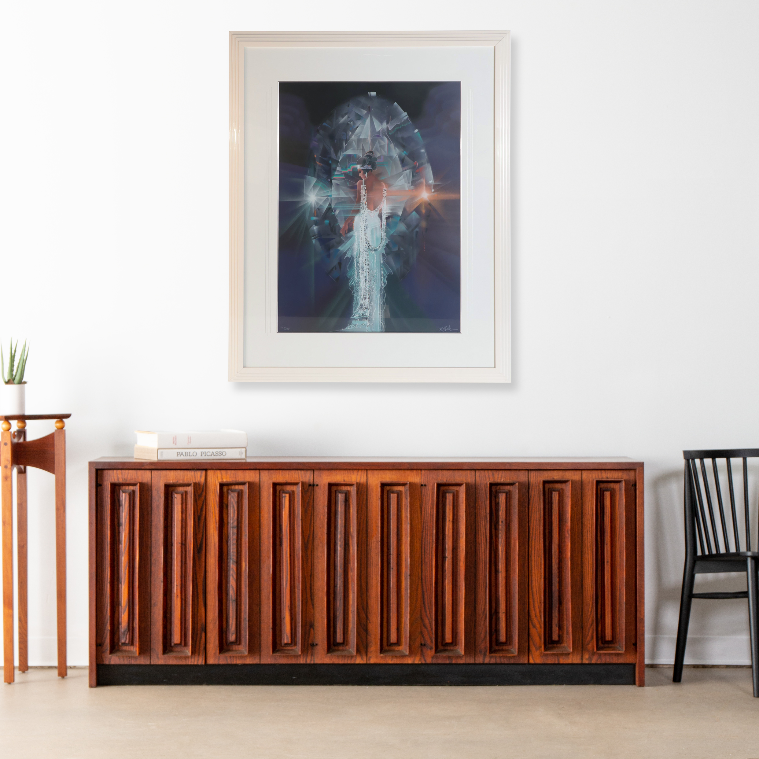 Robert Peak Serigraph "White Lady," 1987