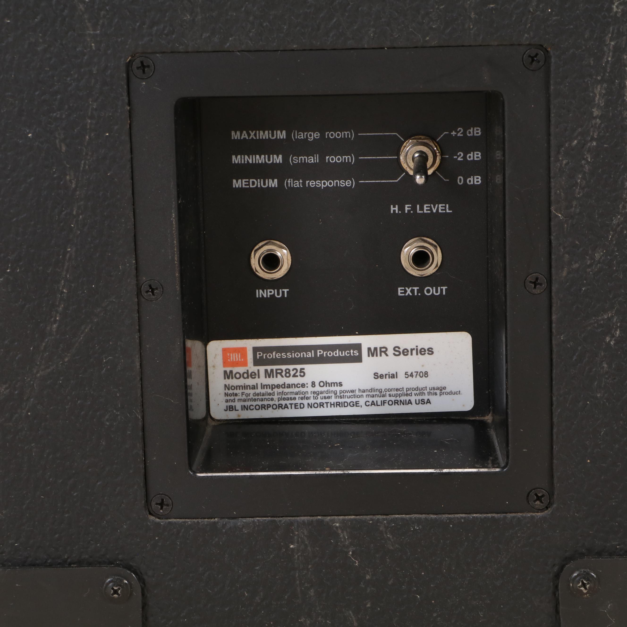 Pair of JBL MR Series Professional Amplifiers