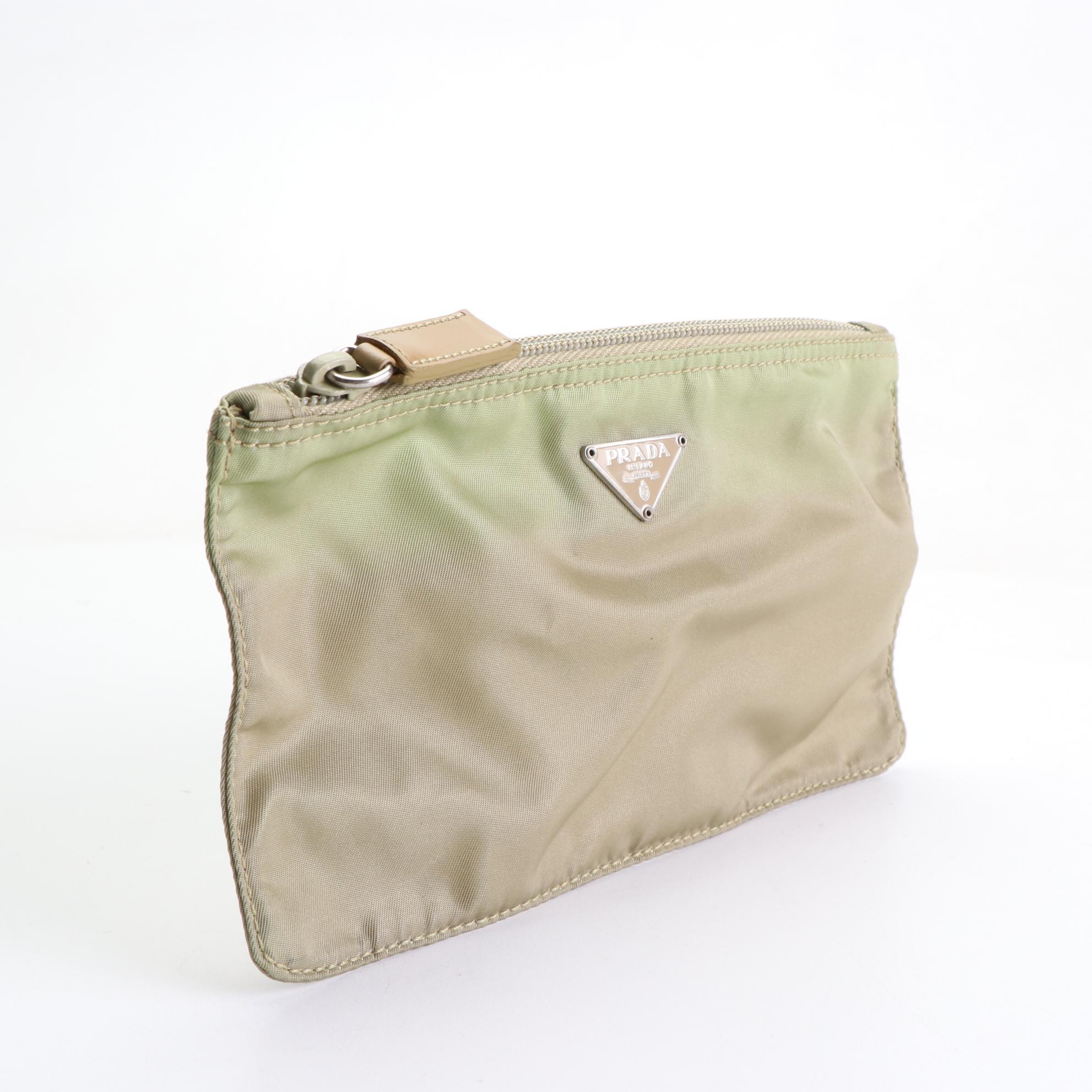 Prada Tessuto Nylon Zip Pouch