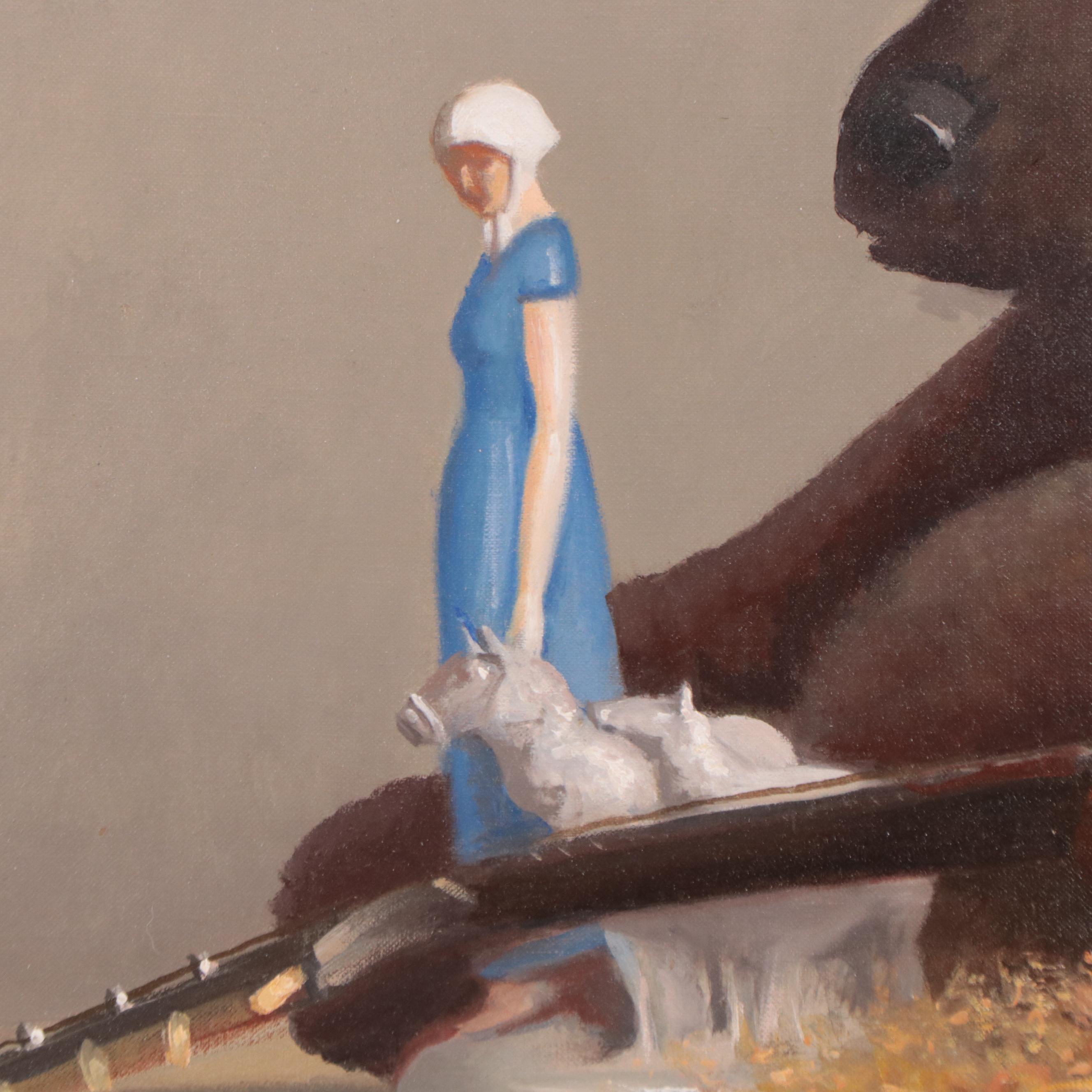 Robert Douglas Hunter Oil Painting of Still Life "A.R.R. With a Mandolin," 2005