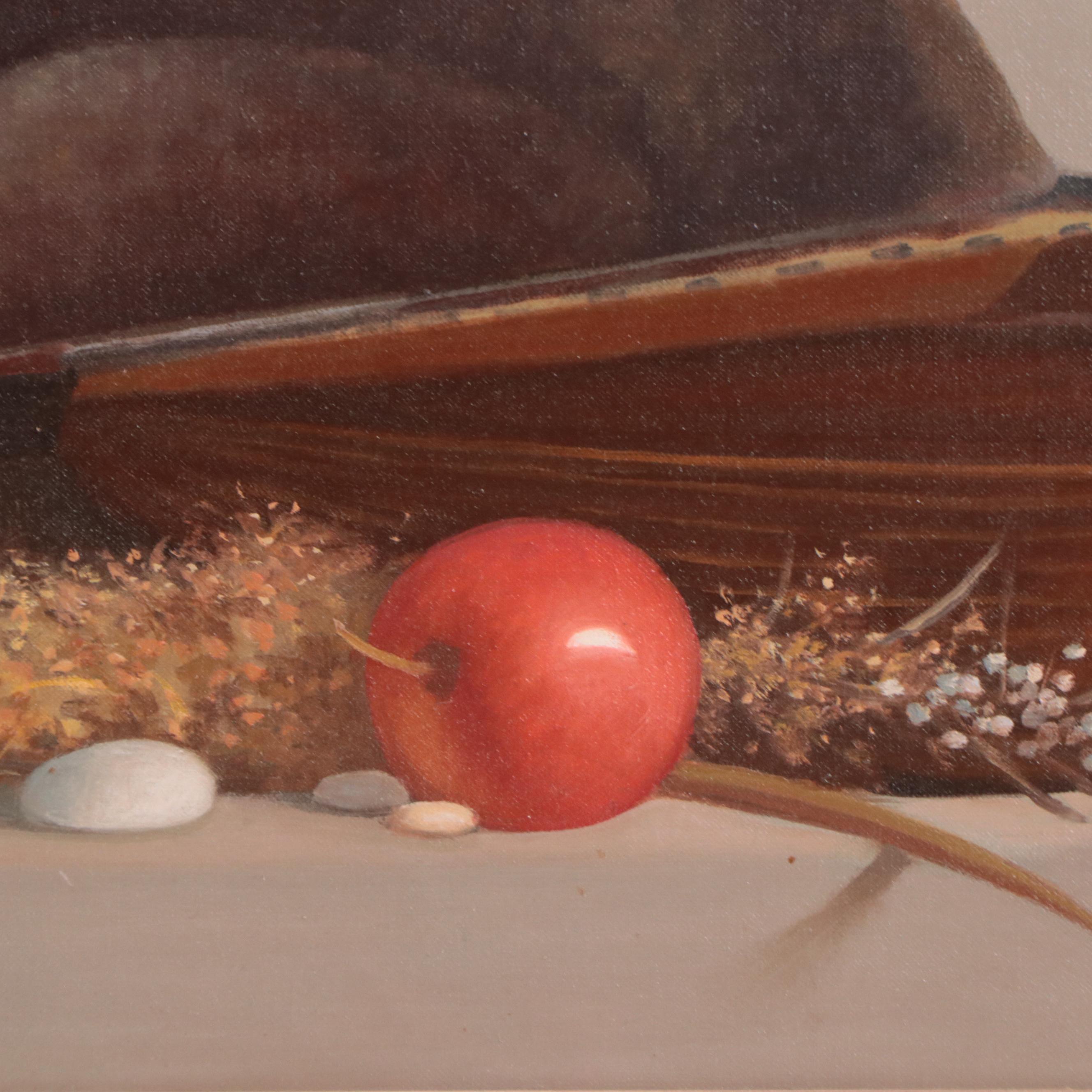 Robert Douglas Hunter Oil Painting of Still Life "A.R.R. With a Mandolin," 2005