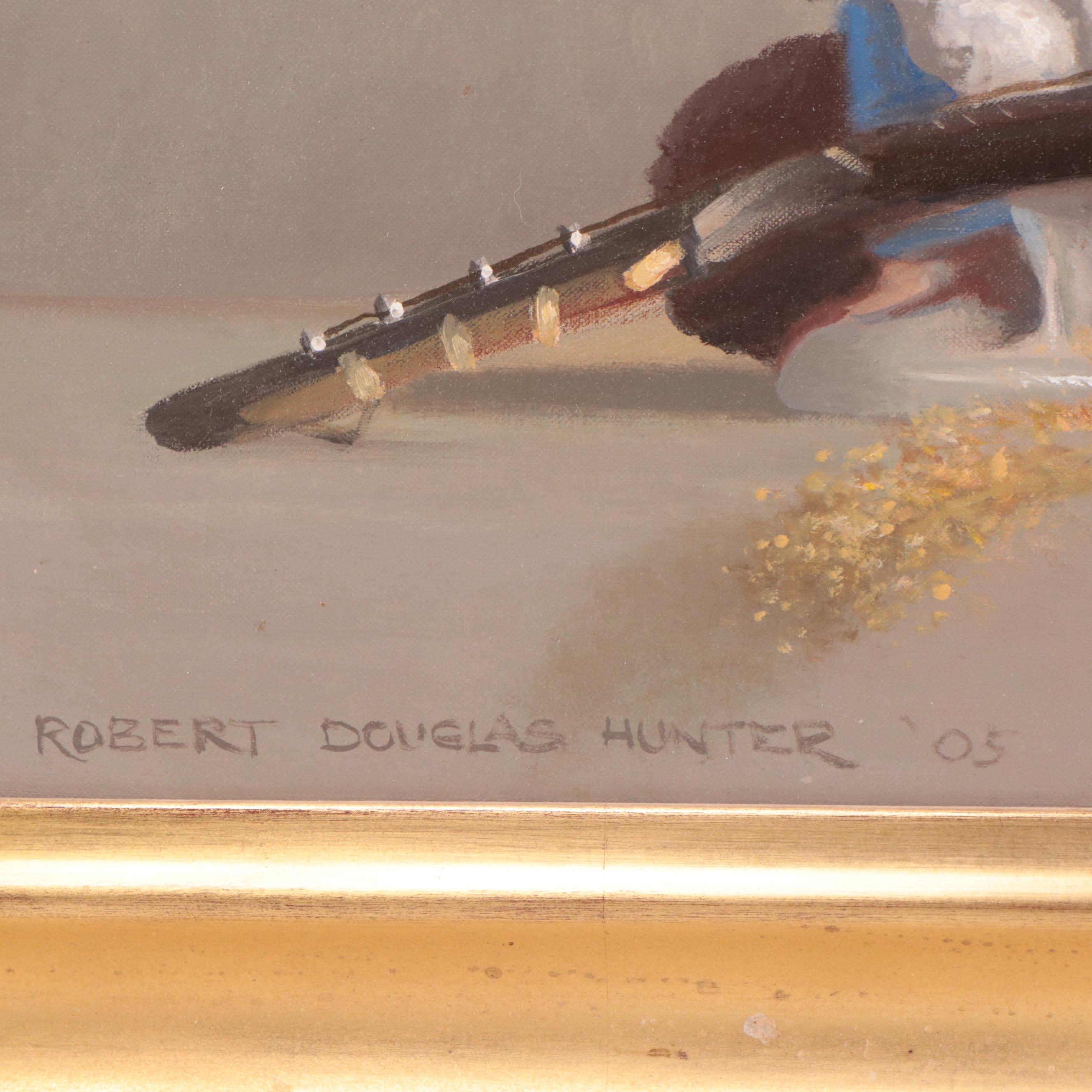 Robert Douglas Hunter Oil Painting of Still Life "A.R.R. With a Mandolin," 2005