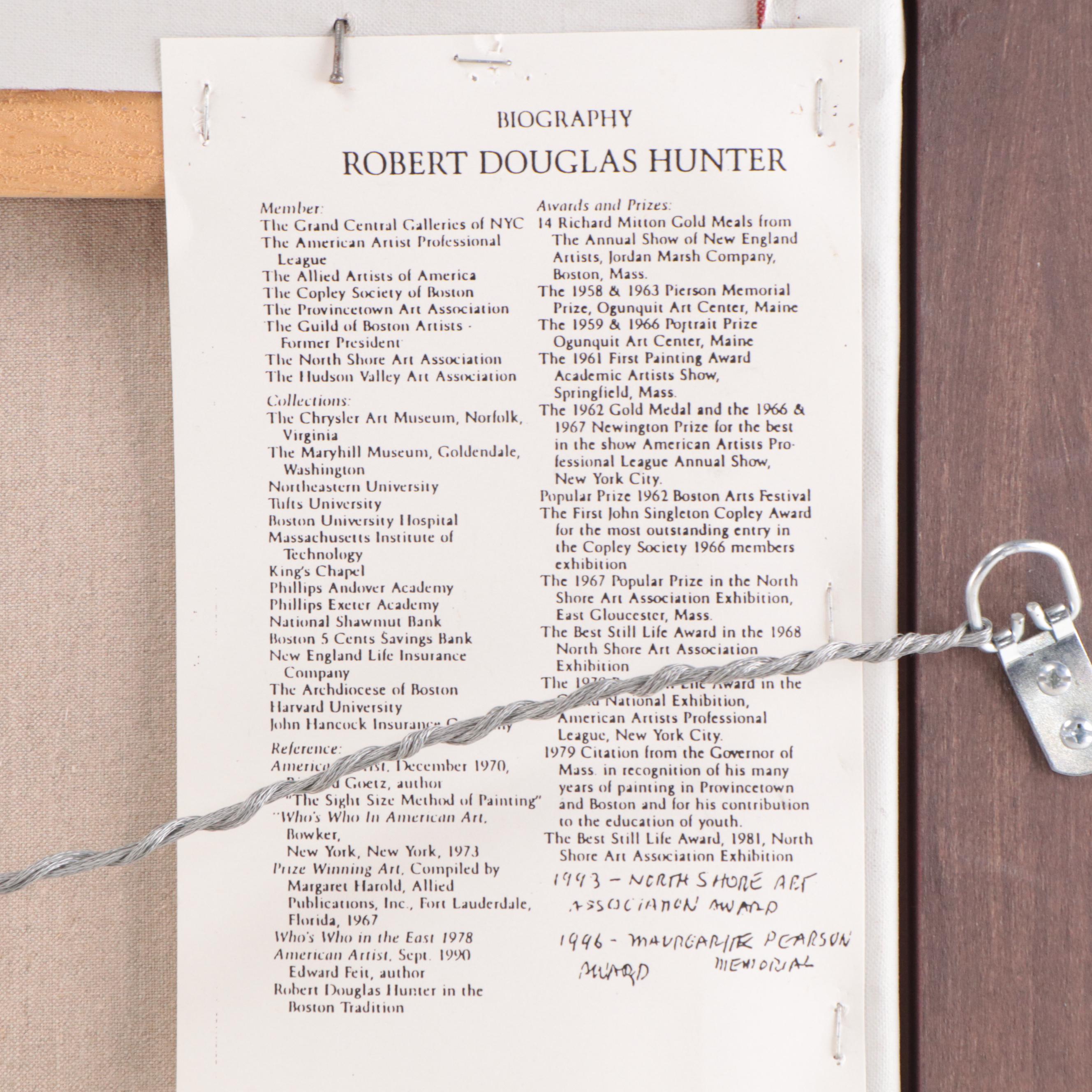 Robert Douglas Hunter Oil Painting of Still Life "A.R.R. With a Mandolin," 2005