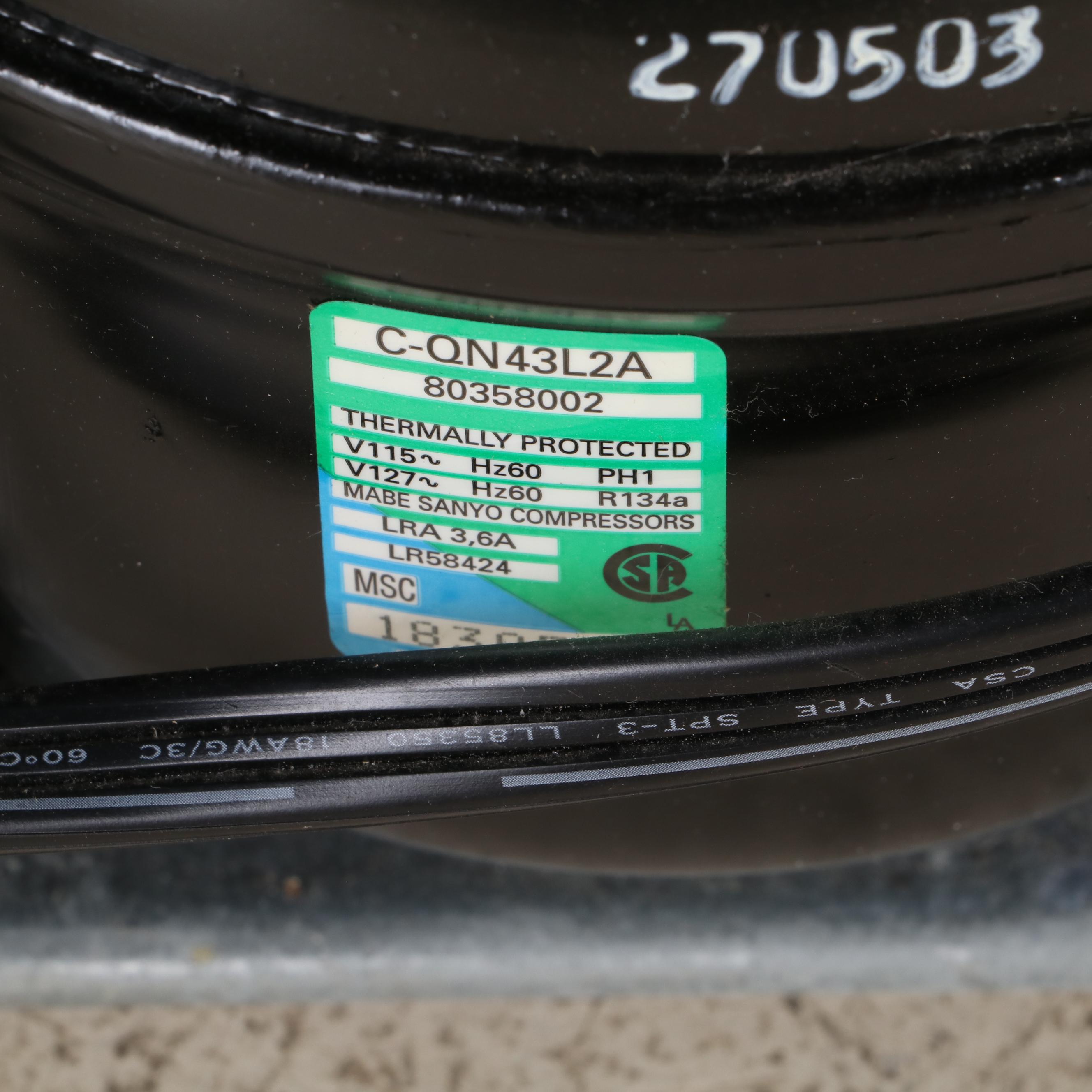 Sanyo Model 4910M Free Standing Mini-Refrigerator