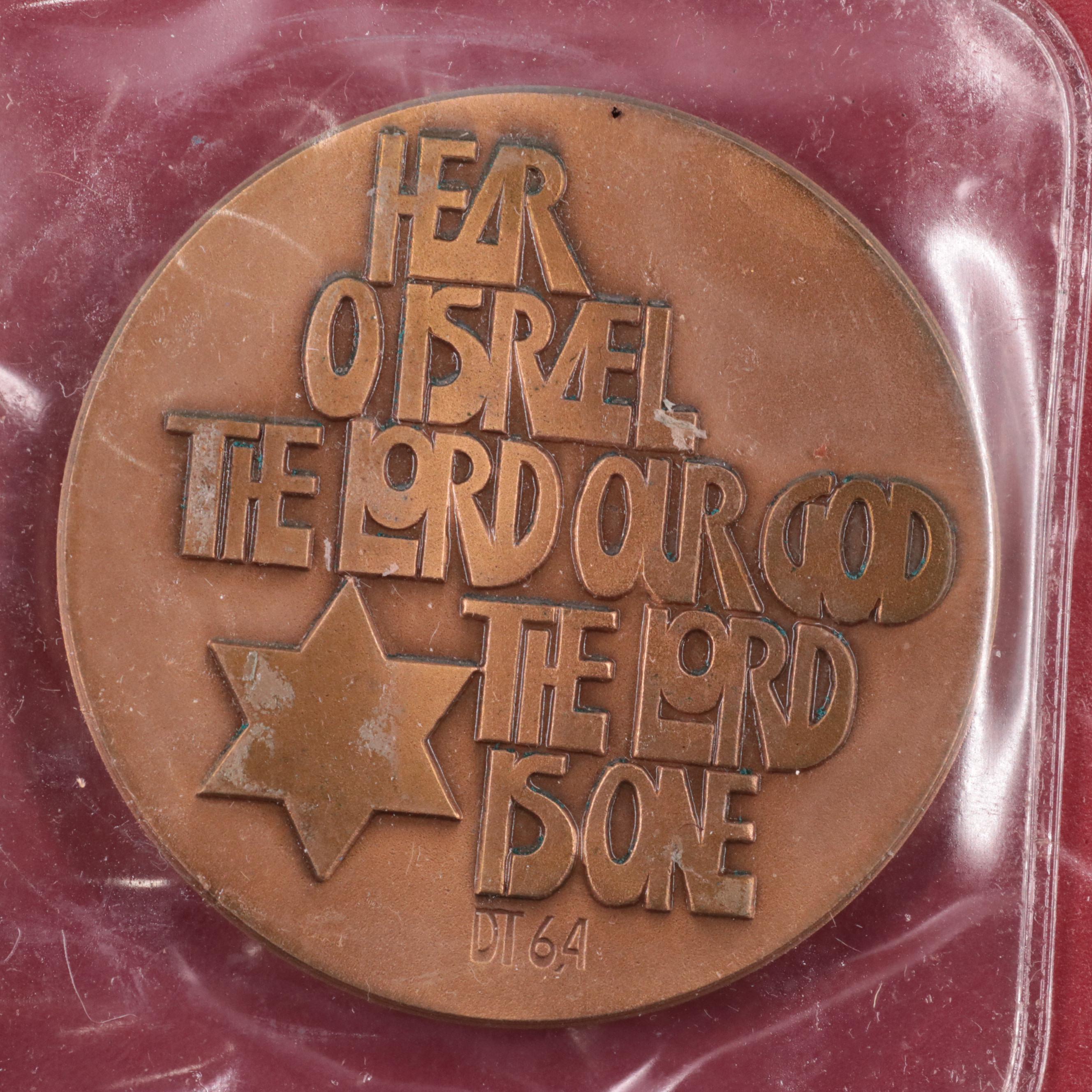 Twelve Israeli Medals and Tokens