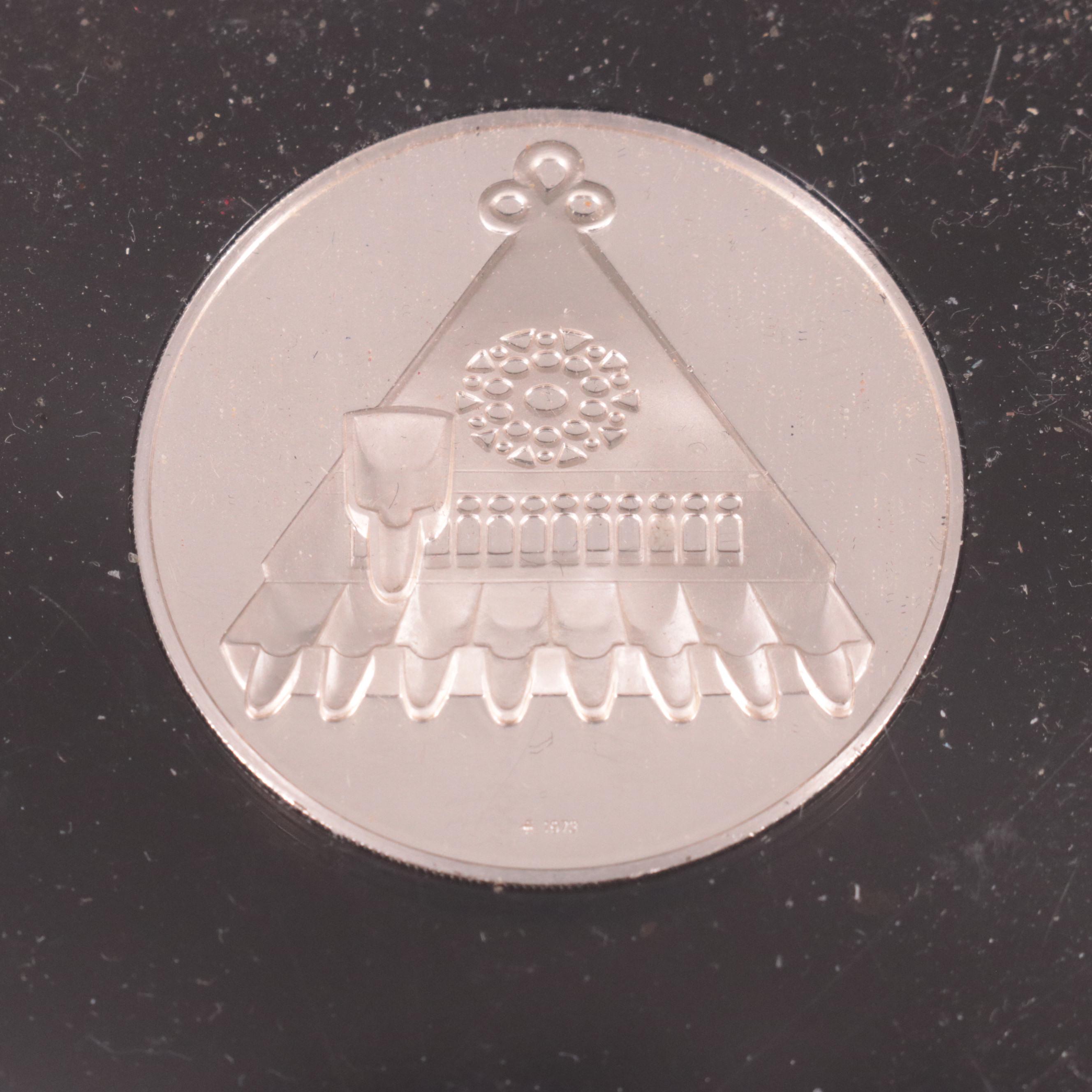 Twelve Israeli Medals and Tokens