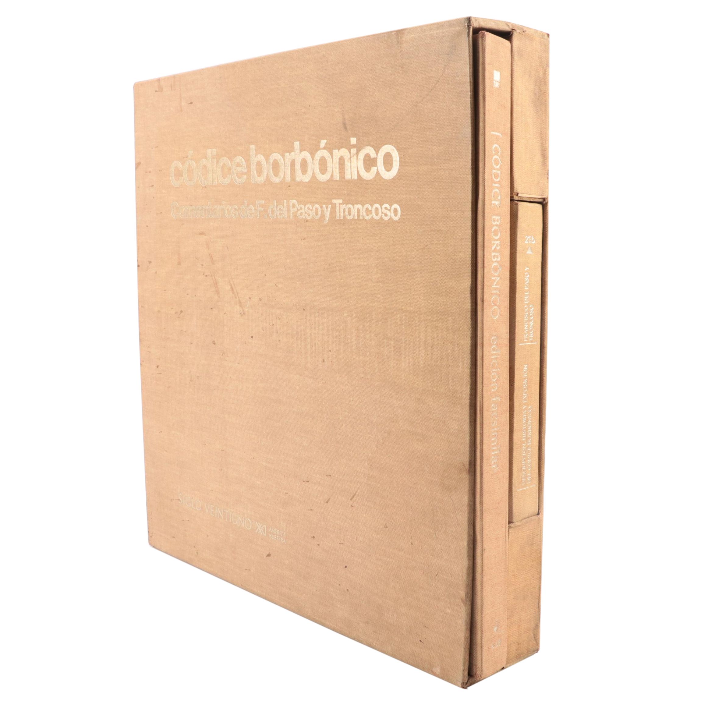 Facsimile "Códice Borbónico" with Commentary by F. del Paso y Troncoso, 1981