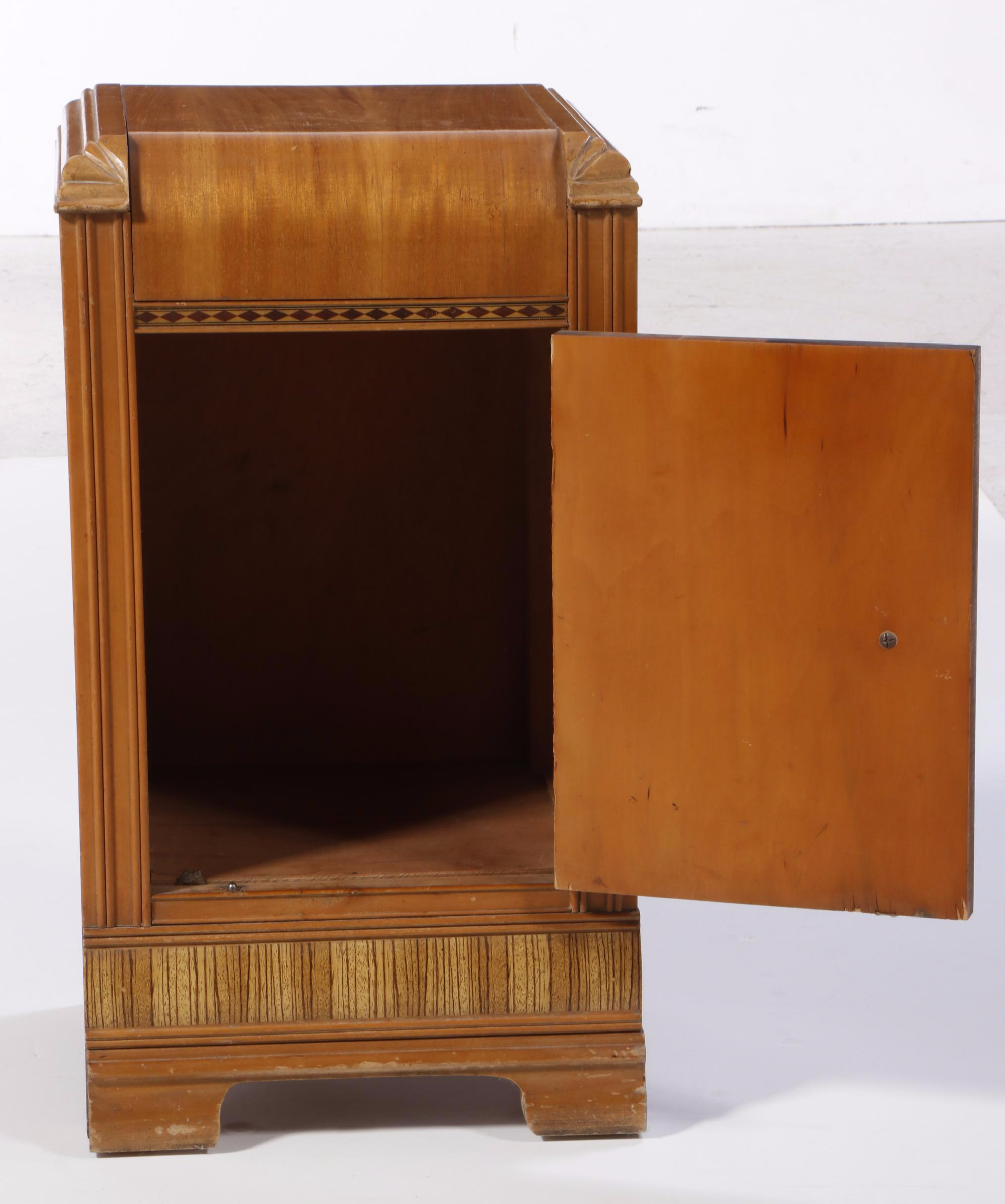 Webb Furniture Co. Art Deco Waterfall Nightstand, circa 1930