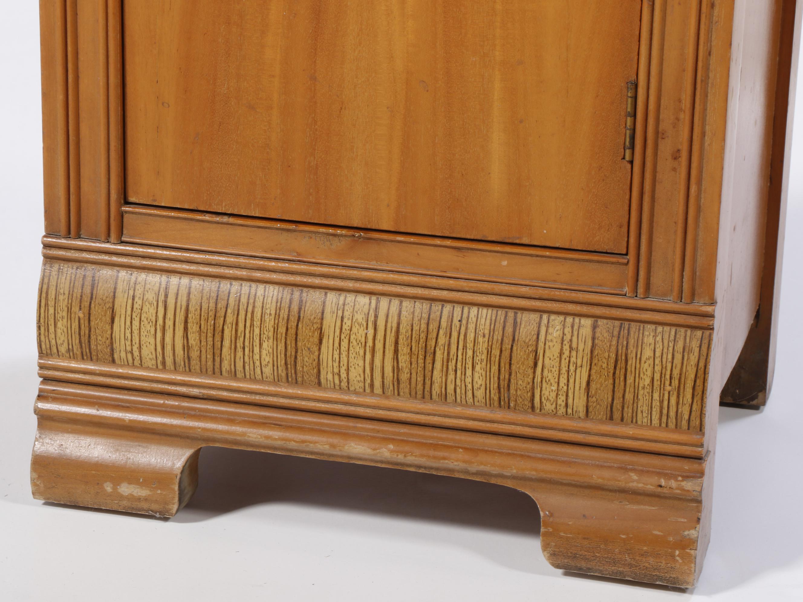 Webb Furniture Co. Art Deco Waterfall Nightstand, circa 1930