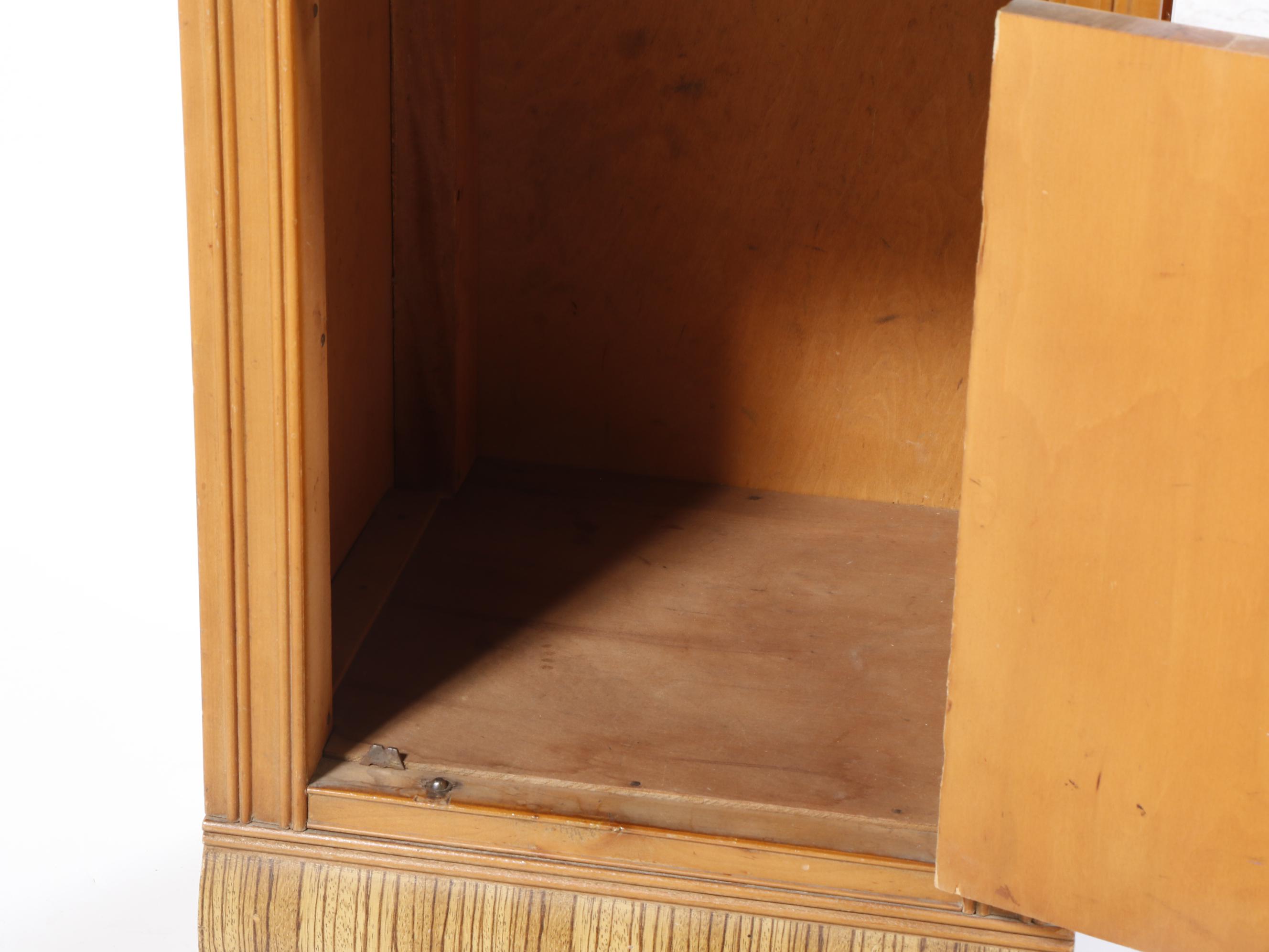 Webb Furniture Co. Art Deco Waterfall Nightstand, circa 1930