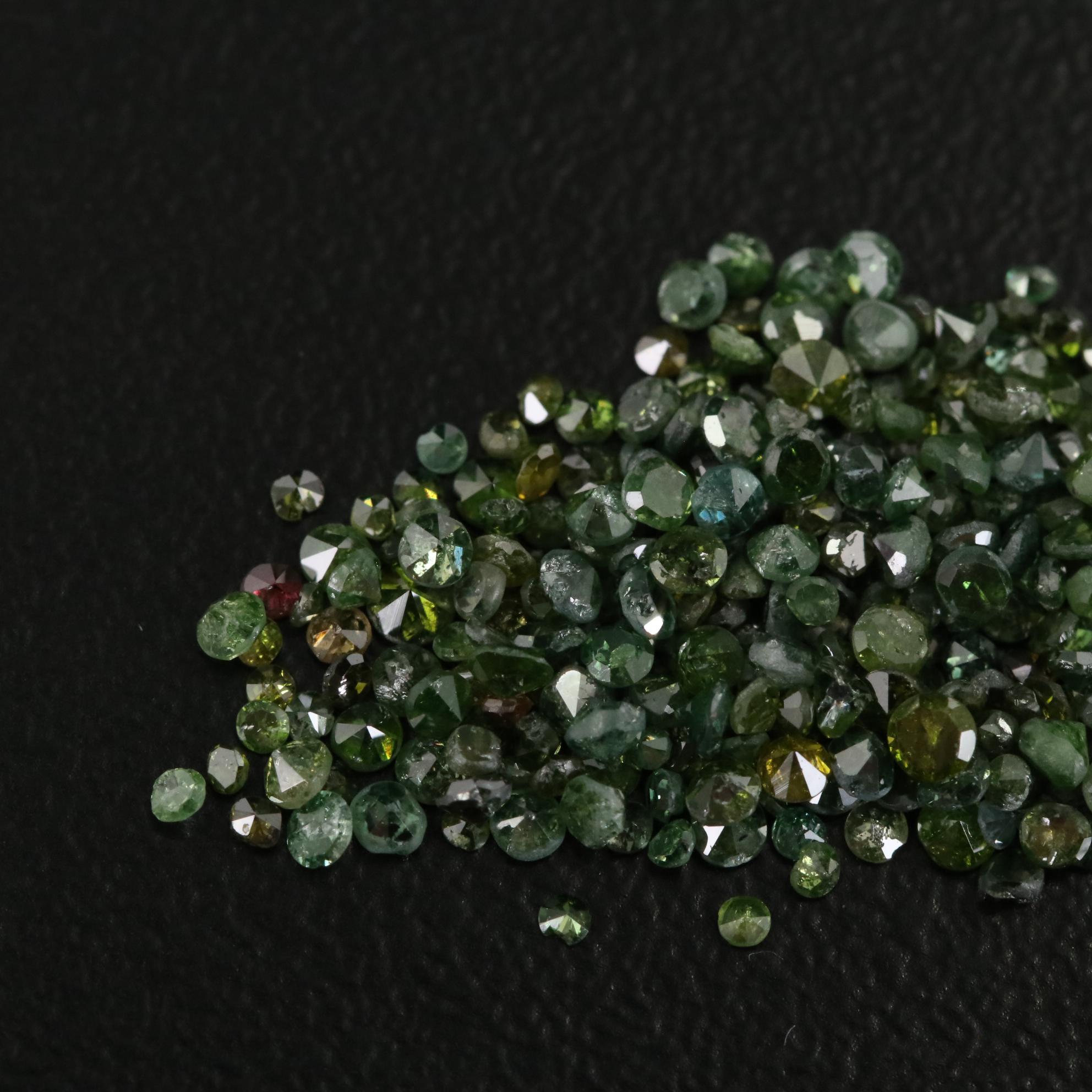 Loose 5.06 CTW Single Cut Rough Diamonds