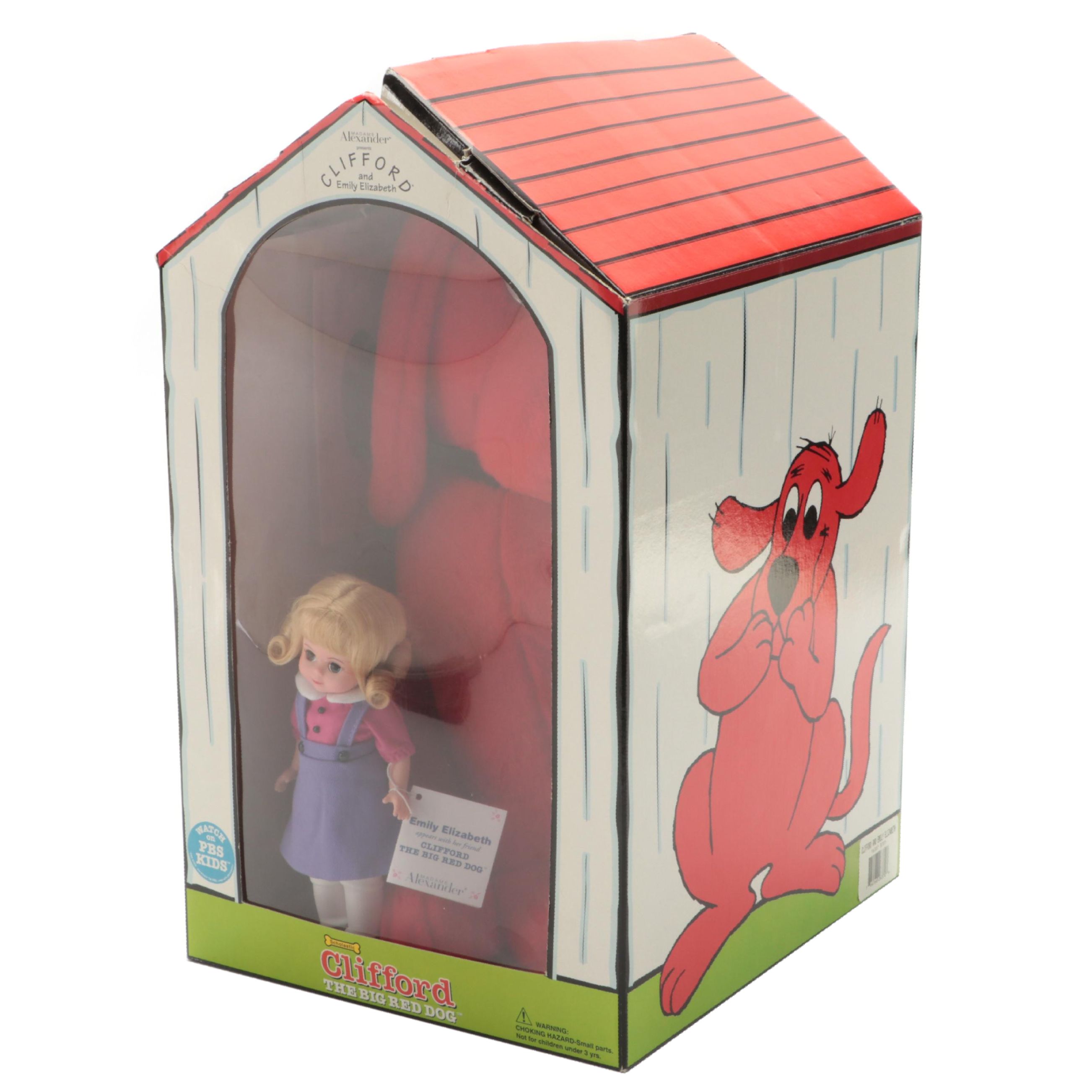 Madame Alexander for Scholastic "Clifford and Emily Elizabeth" Stuffed Toy, 2000