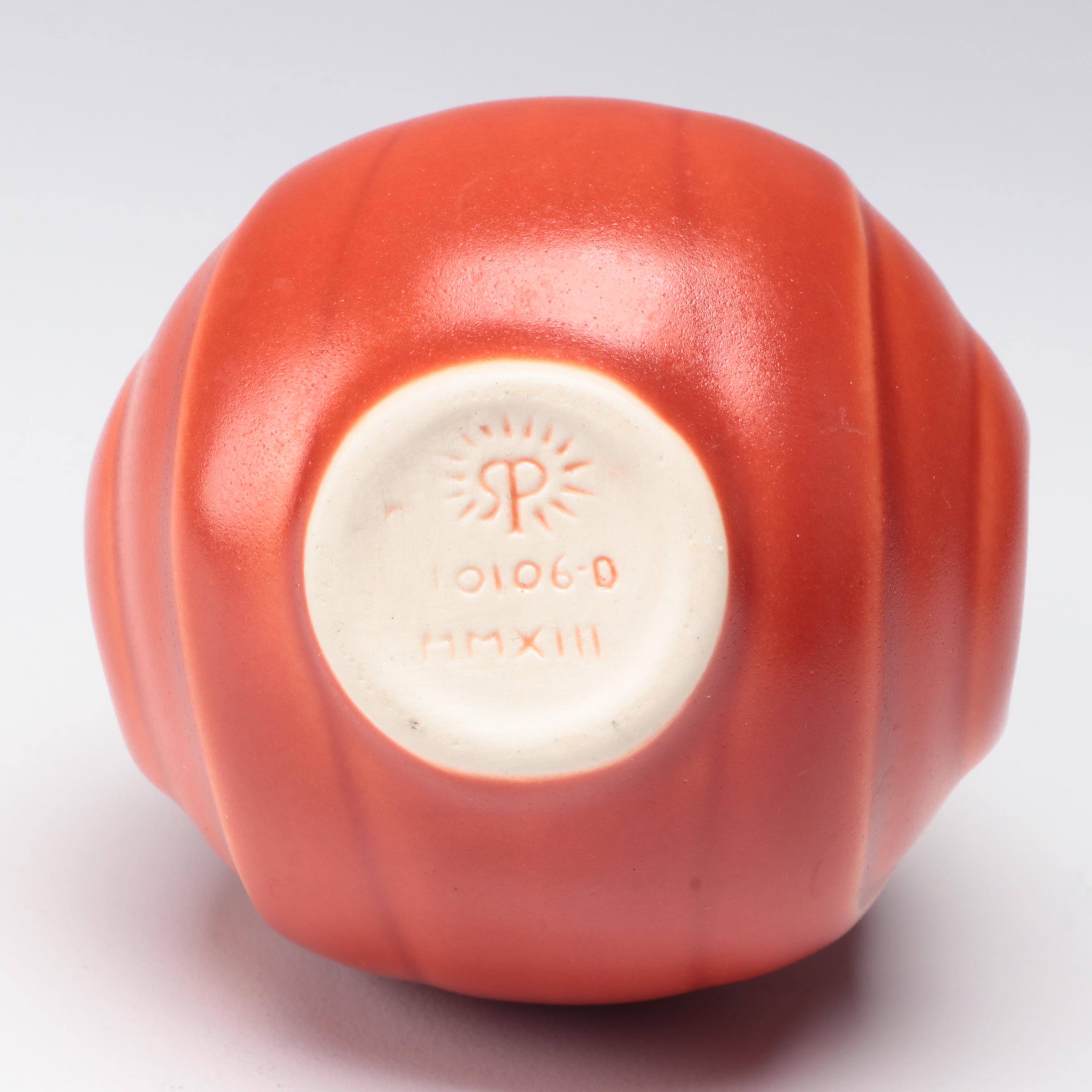 Handcrafted Blenko Glass Vases with Rookwood Pottery Ceramic Vase