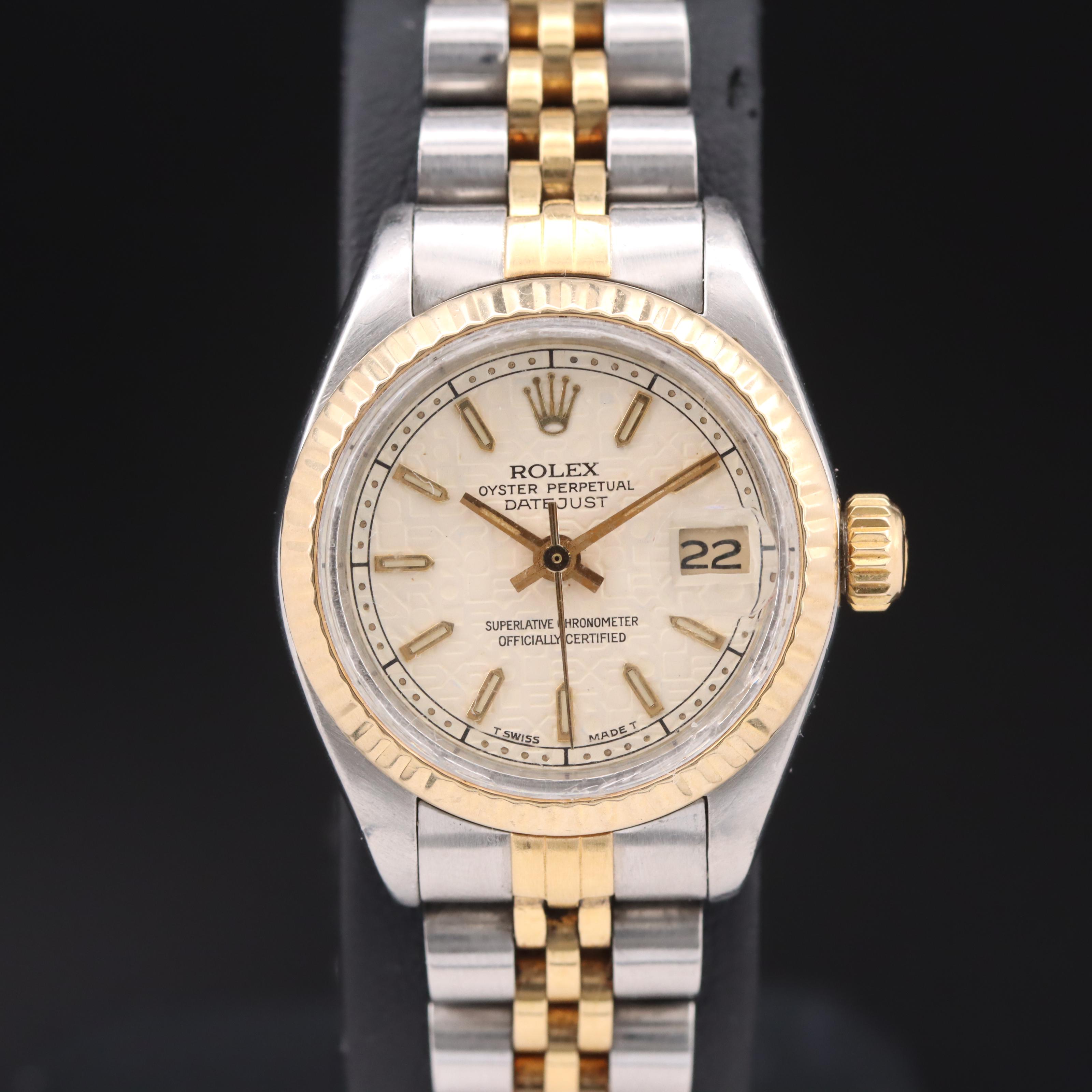 1980 Rolex Oyster Perpetual Datejust Custom Jubilee Dial Watch