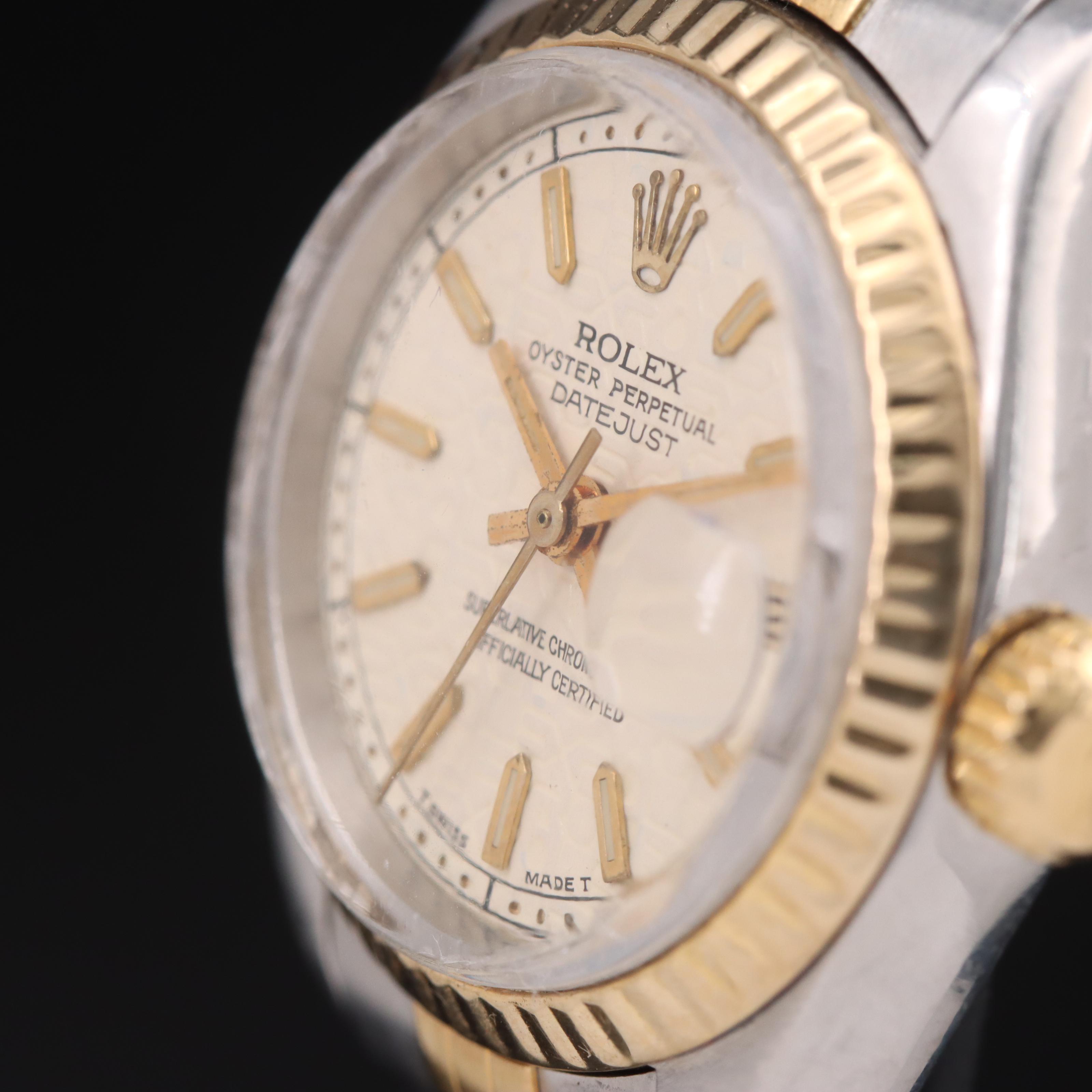 1980 Rolex Oyster Perpetual Datejust Custom Jubilee Dial Watch