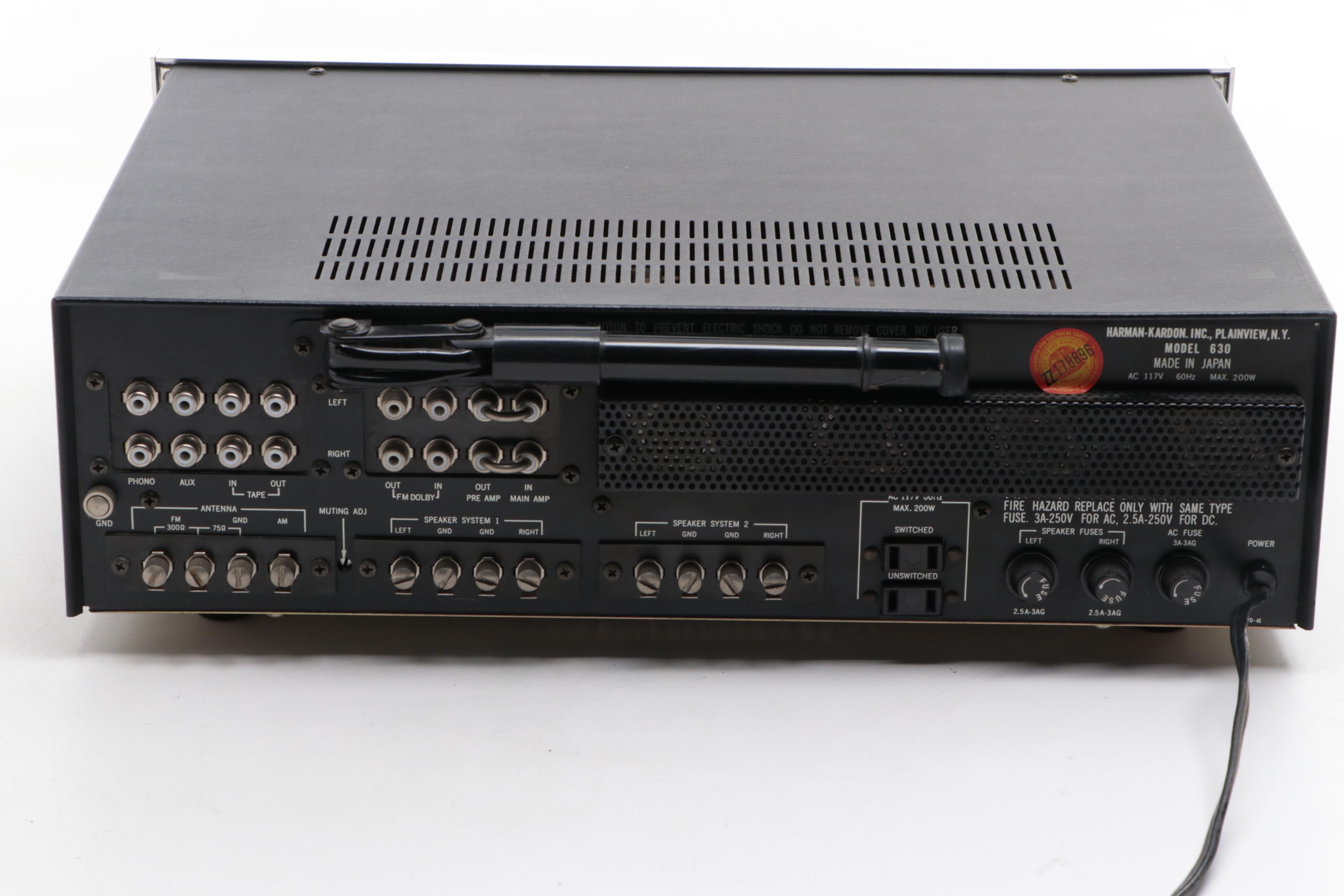 Harman Kardon 630 Twin Powered Stereo Receiver, 1970s