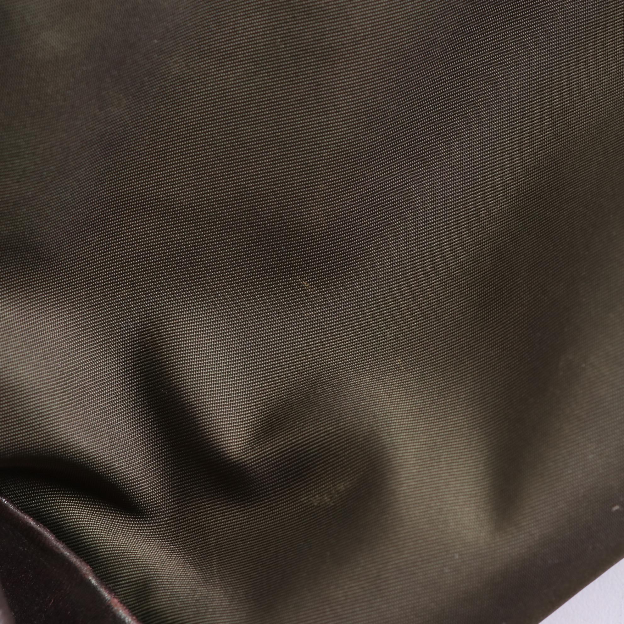 Prada Nylon Tessuto and Leather Shoulder Bag