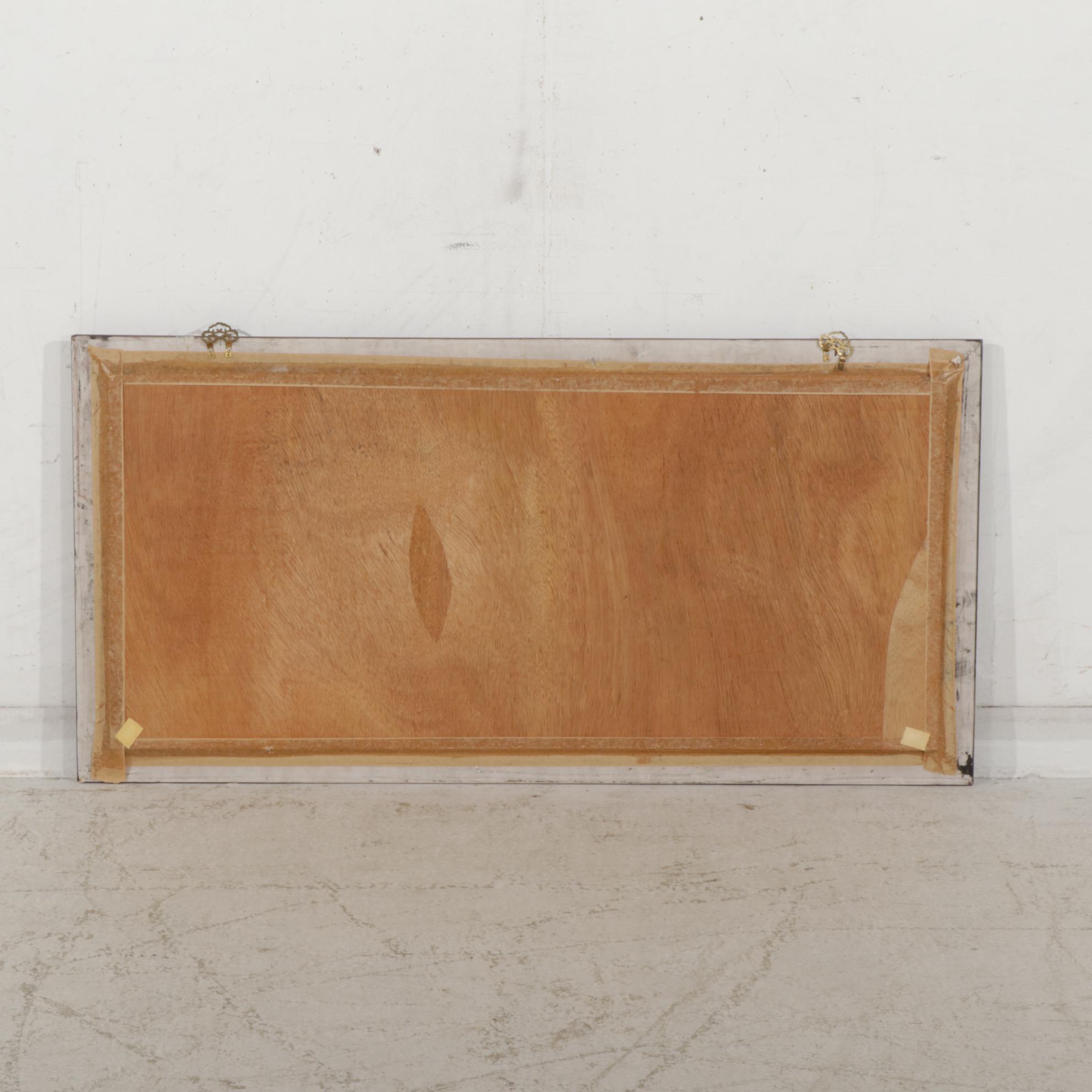 Framed Chinese Bamboo Scroll