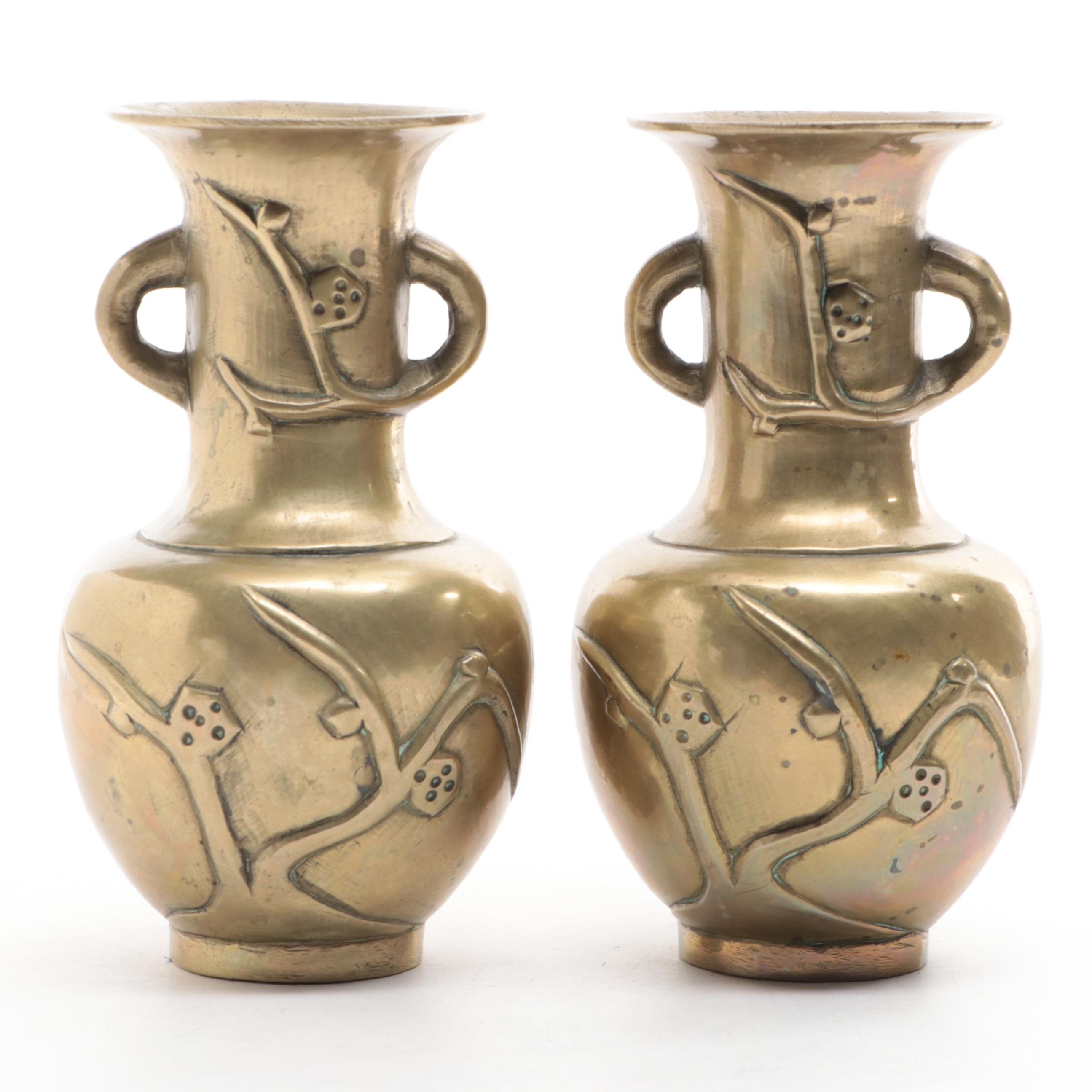 Chinese Brass Vases