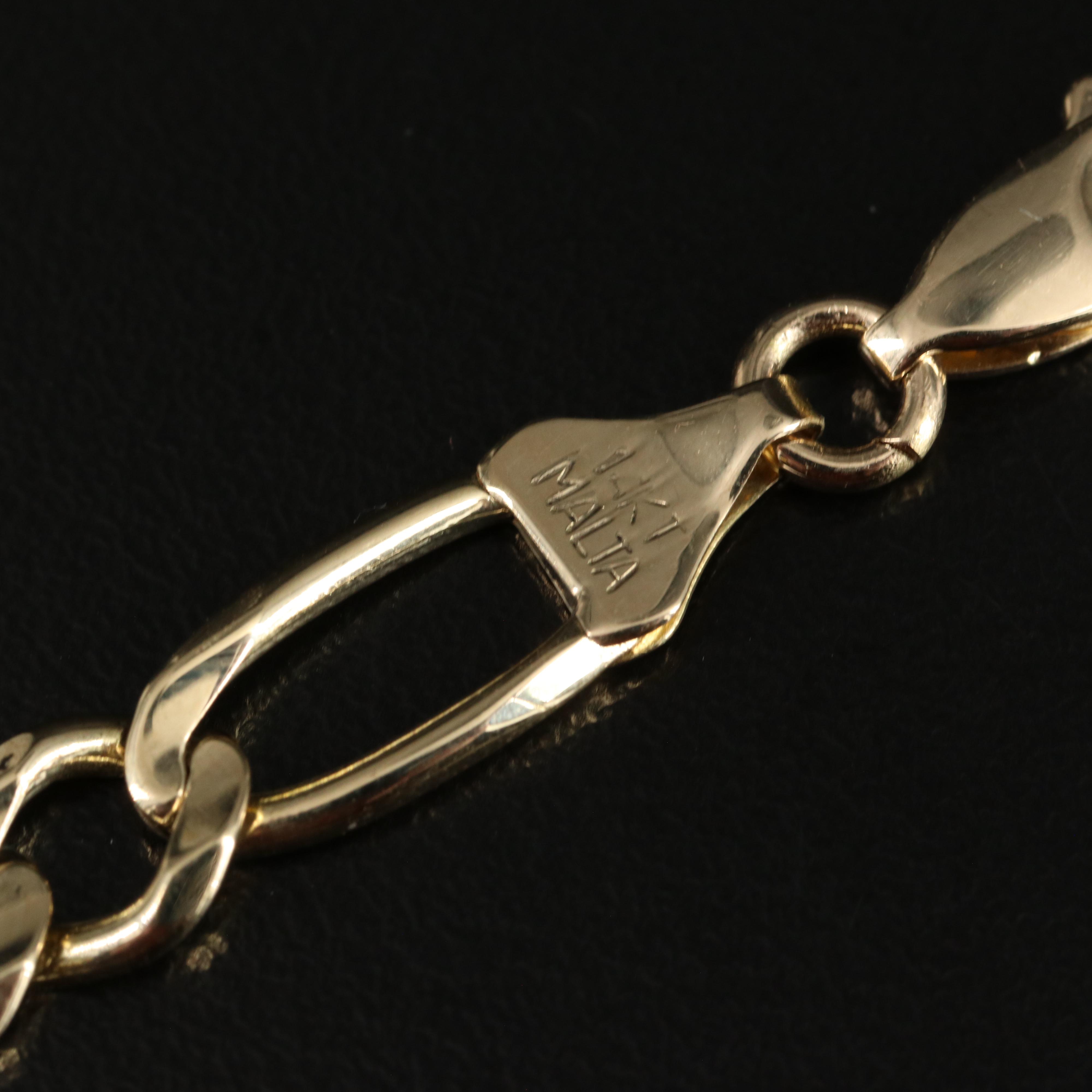14K Figaro Necklace