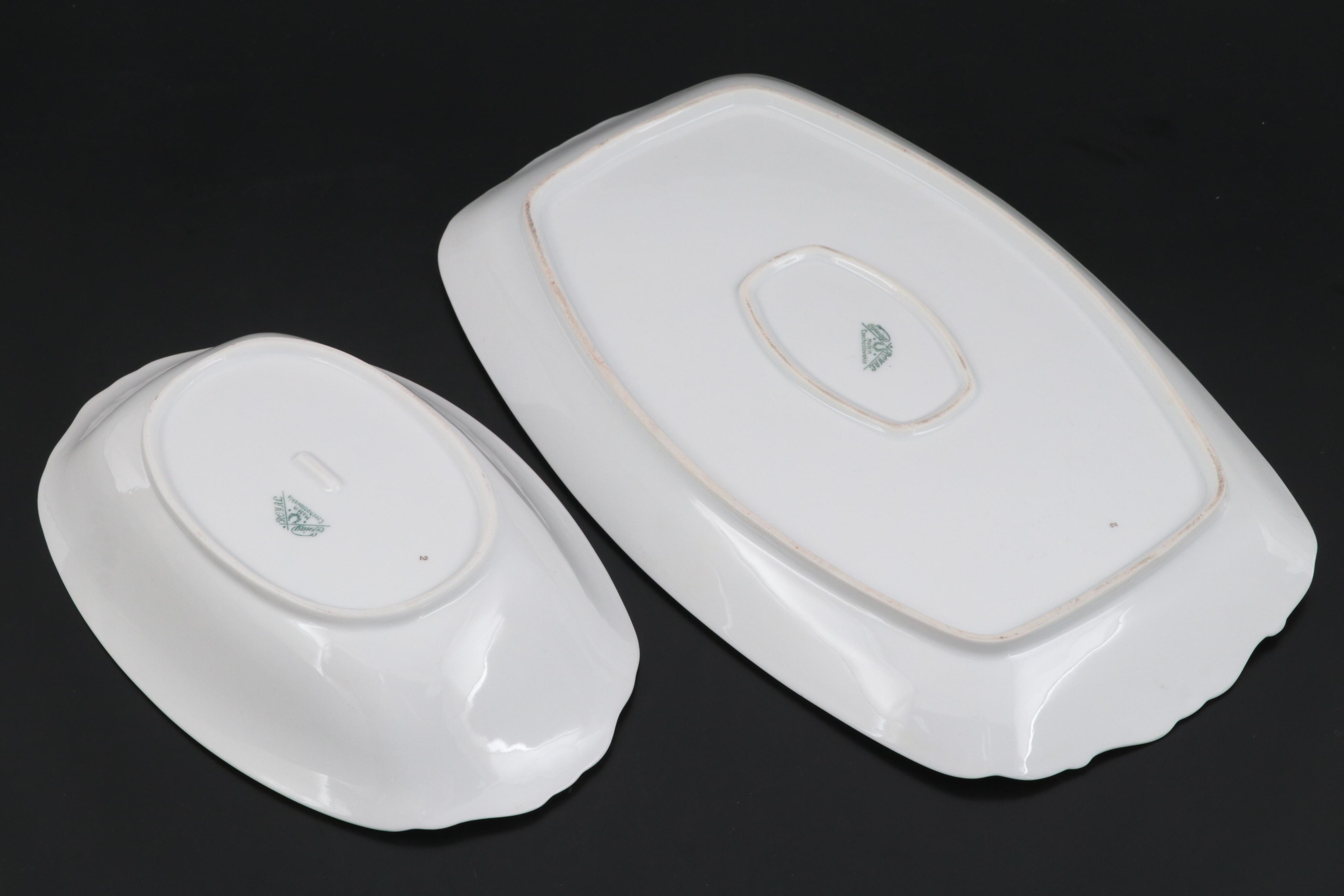 Epiag "Bridal Rose" Porcelain Dinnerware and Serveware