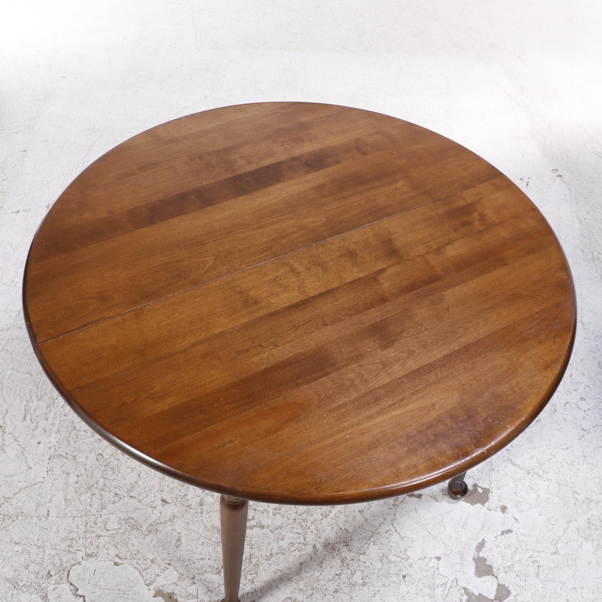 Nichols & Stone Co. Colonial Style Maple Five-Piece Dining Set