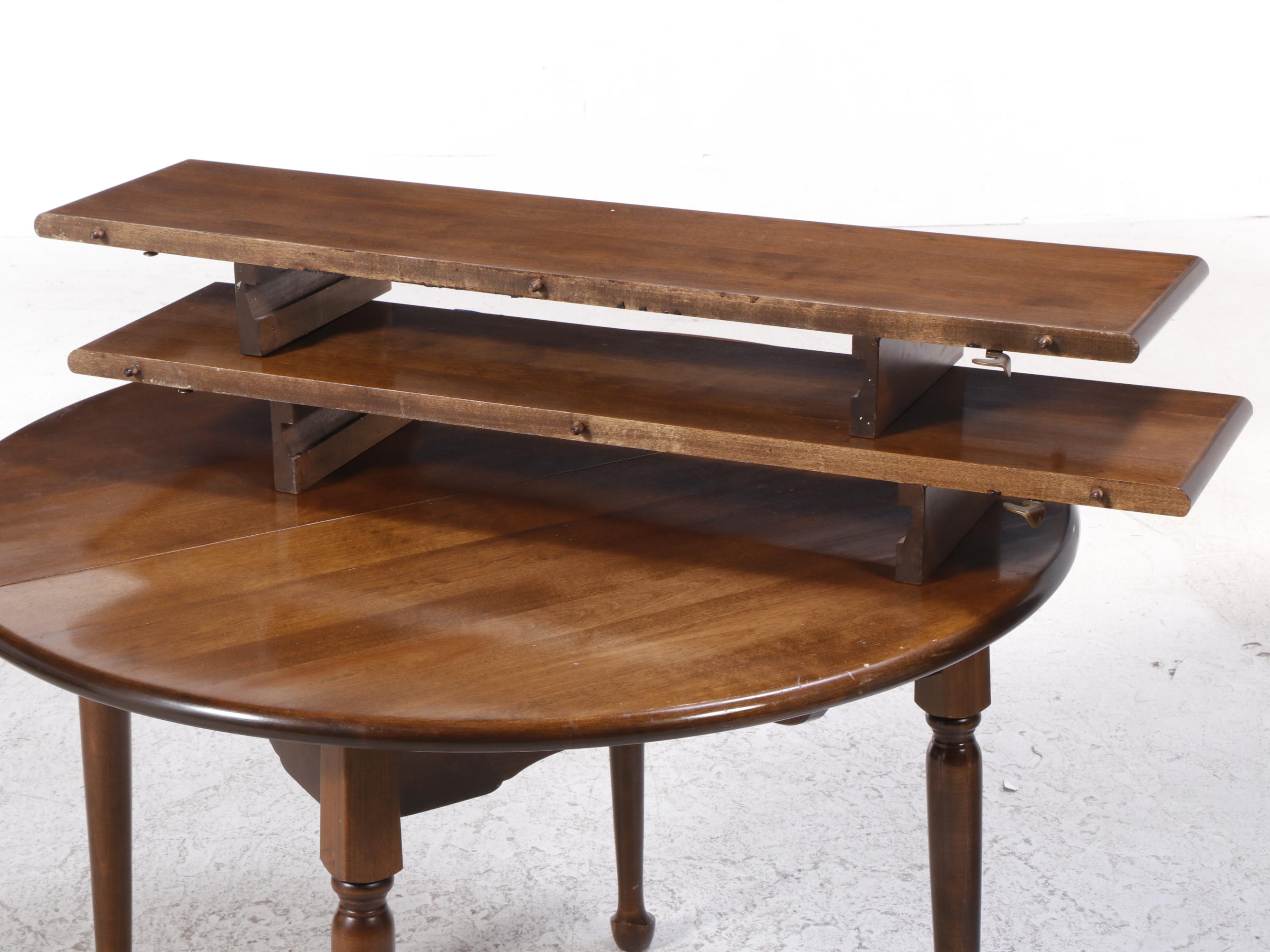 Nichols & Stone Co. Colonial Style Maple Five-Piece Dining Set